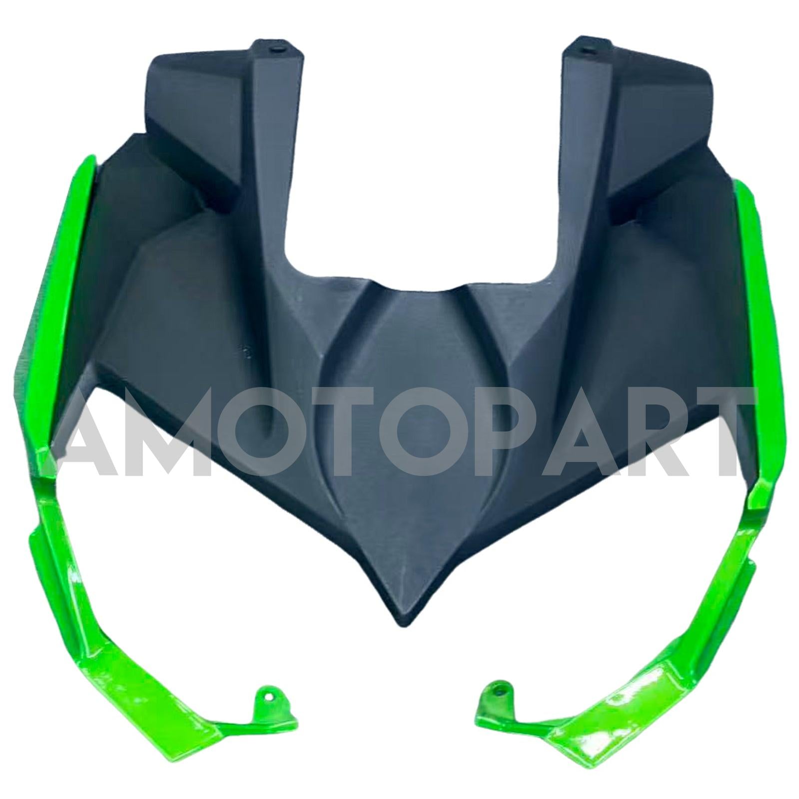 Amotopart 2018-2024 Z400 Kawasaki Green Black Style1 Verkleidungskit