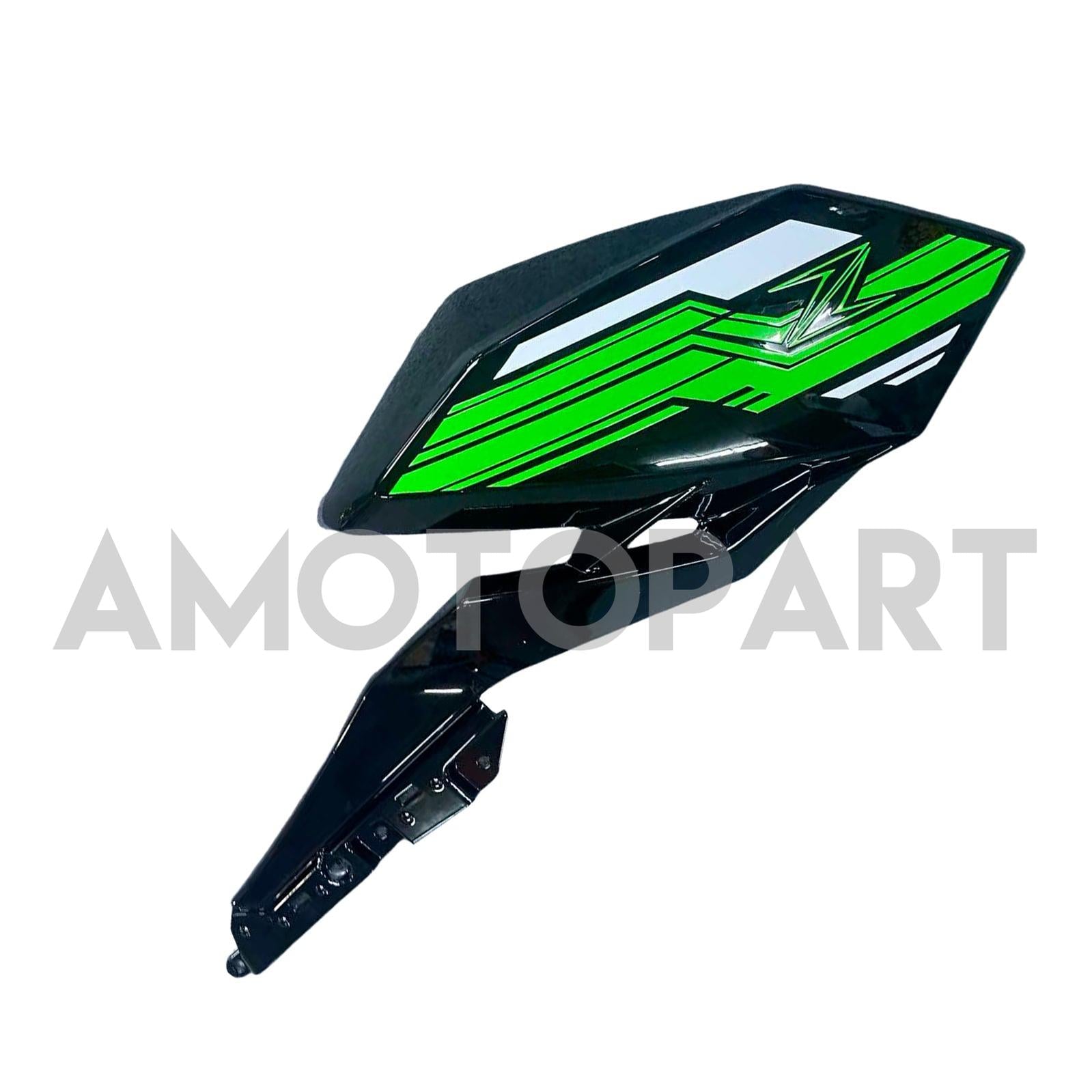 Amotopart 2018-2024 Z400 Kawasaki Green Black Style1 Verkleidungskit