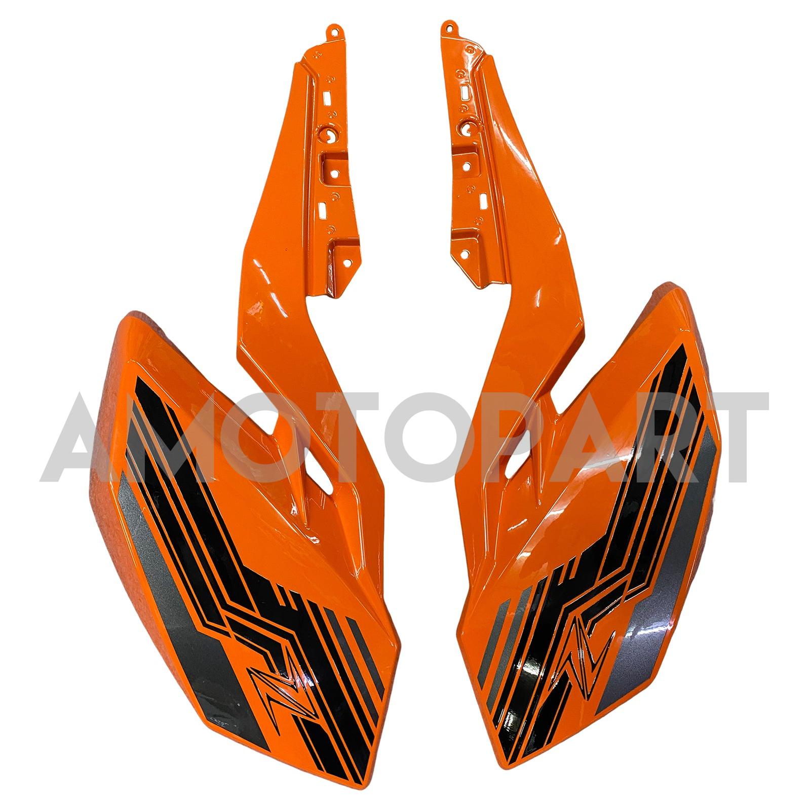Amotopart 2018-2024 Z400 Kawasaki ブラックオレンジ フェアリングキット