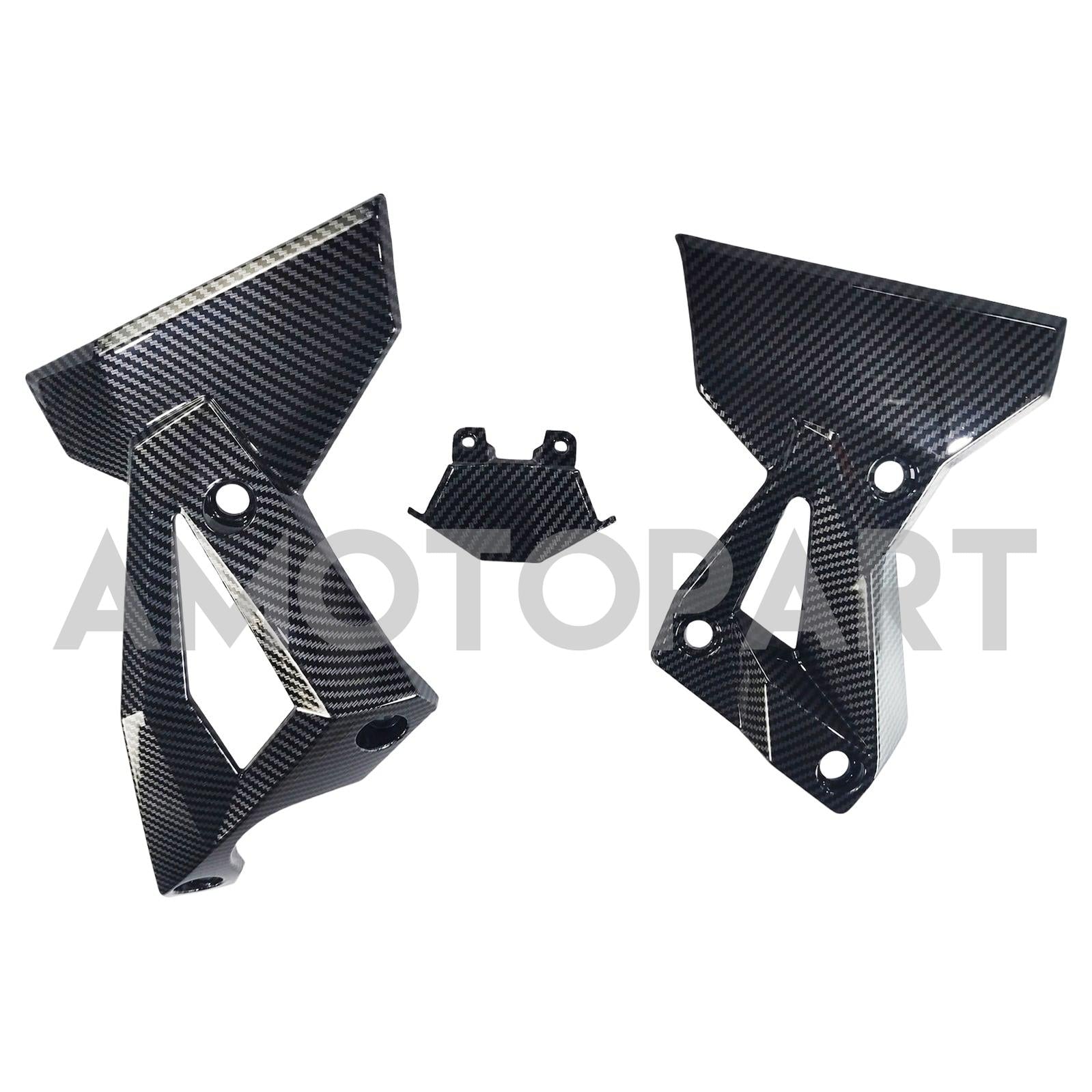 Amotopart 2018-2024 Z400 Kawasaki Carbon Fiber Black Fairing Kit