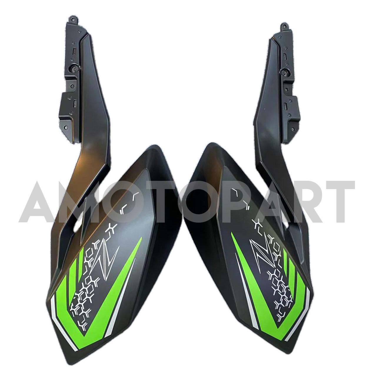 Amotopart 2018-2024 Z400 Kawasaki Green Black Style Fairing Kit