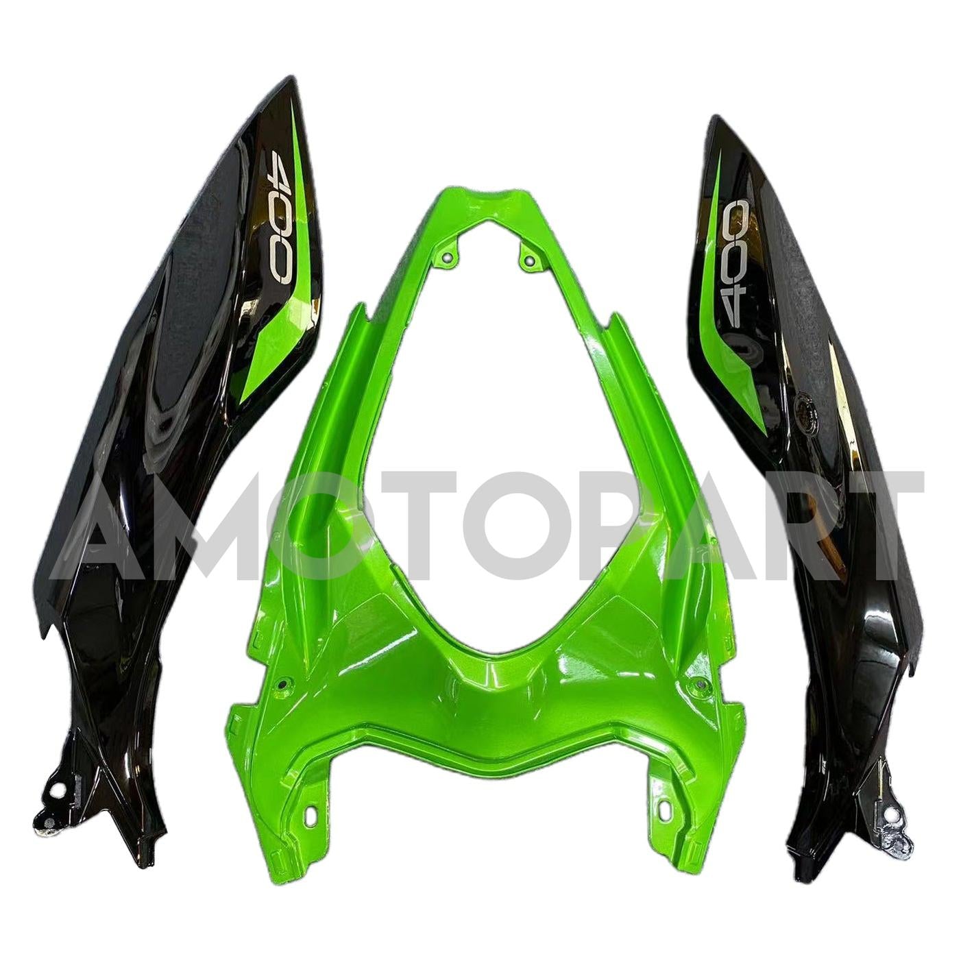 Amotopart 2018-2024 Z400 Kawasaki Green Black Style Fairing Kit