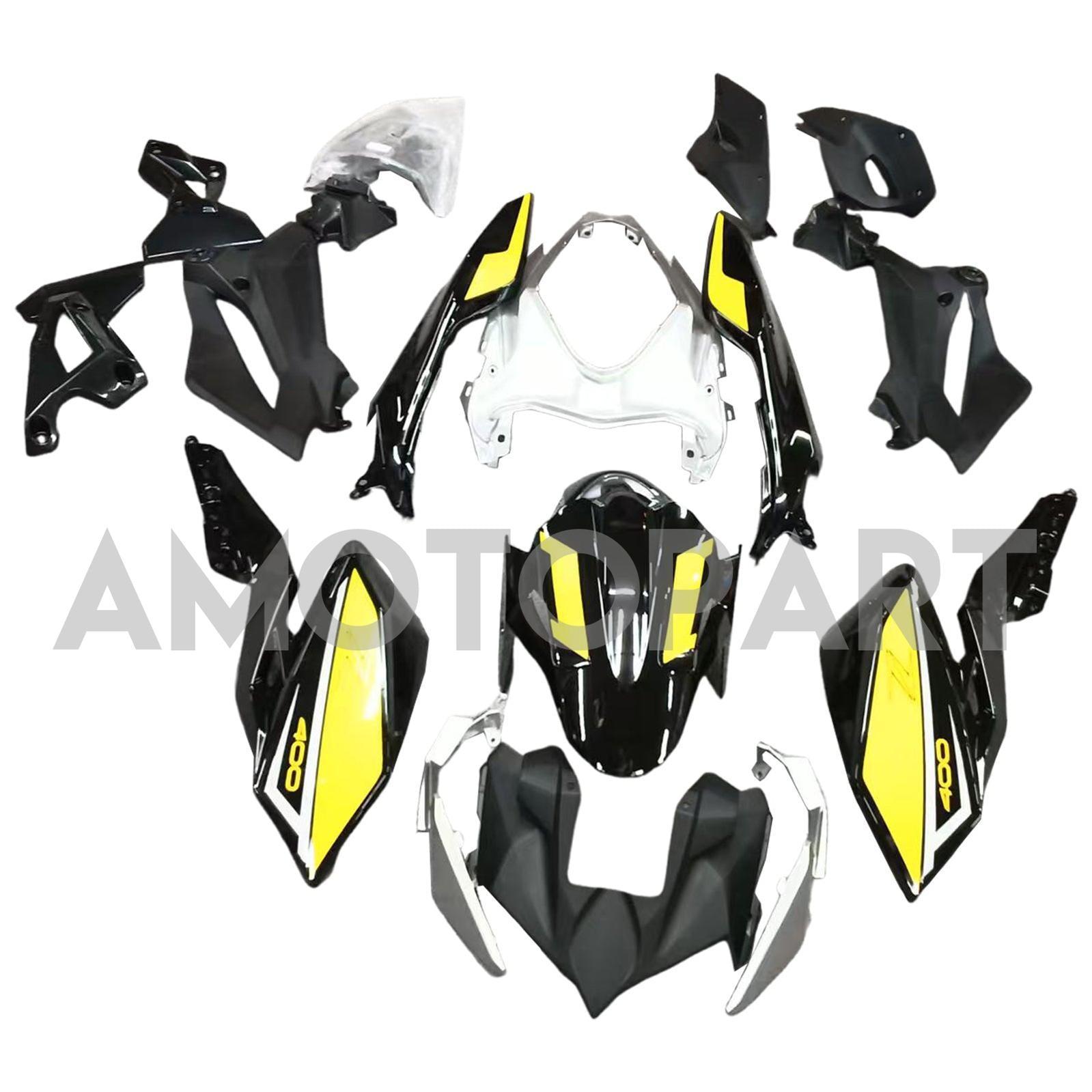 Amotopart 2018-2024 Z400 Kawasaki czarny żółty styl Style3