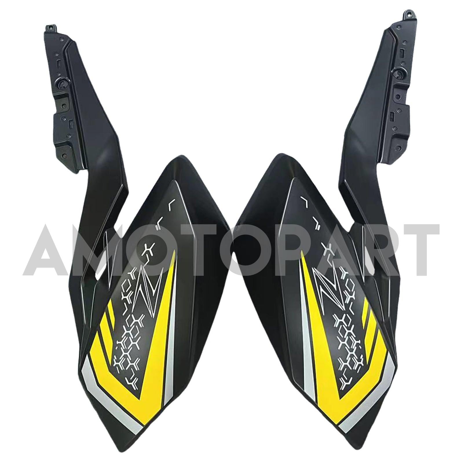 Amotopart 2018-2024 Z400 Kawasaki Black Yellow Style2 Verkleidungskit