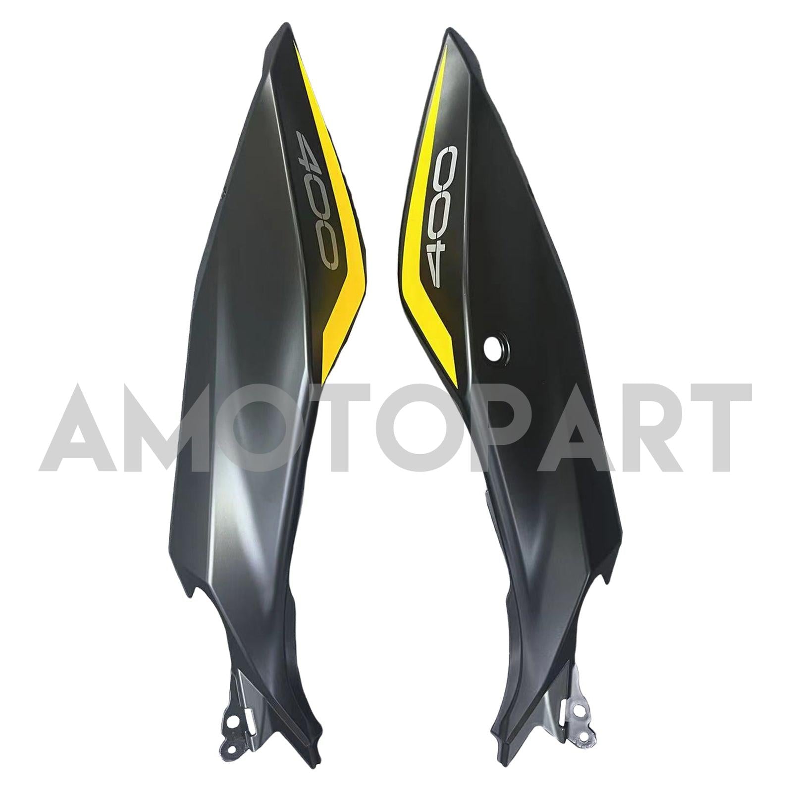 Amotopart 2018-2024 Z400 Kawasaki Black Yellow Style2 Verkleidungskit