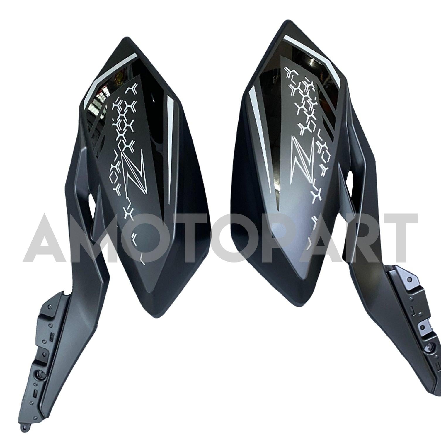 Kit carena Amotopart 2018-2024 Z400 Kawasaki nero opaco lucido