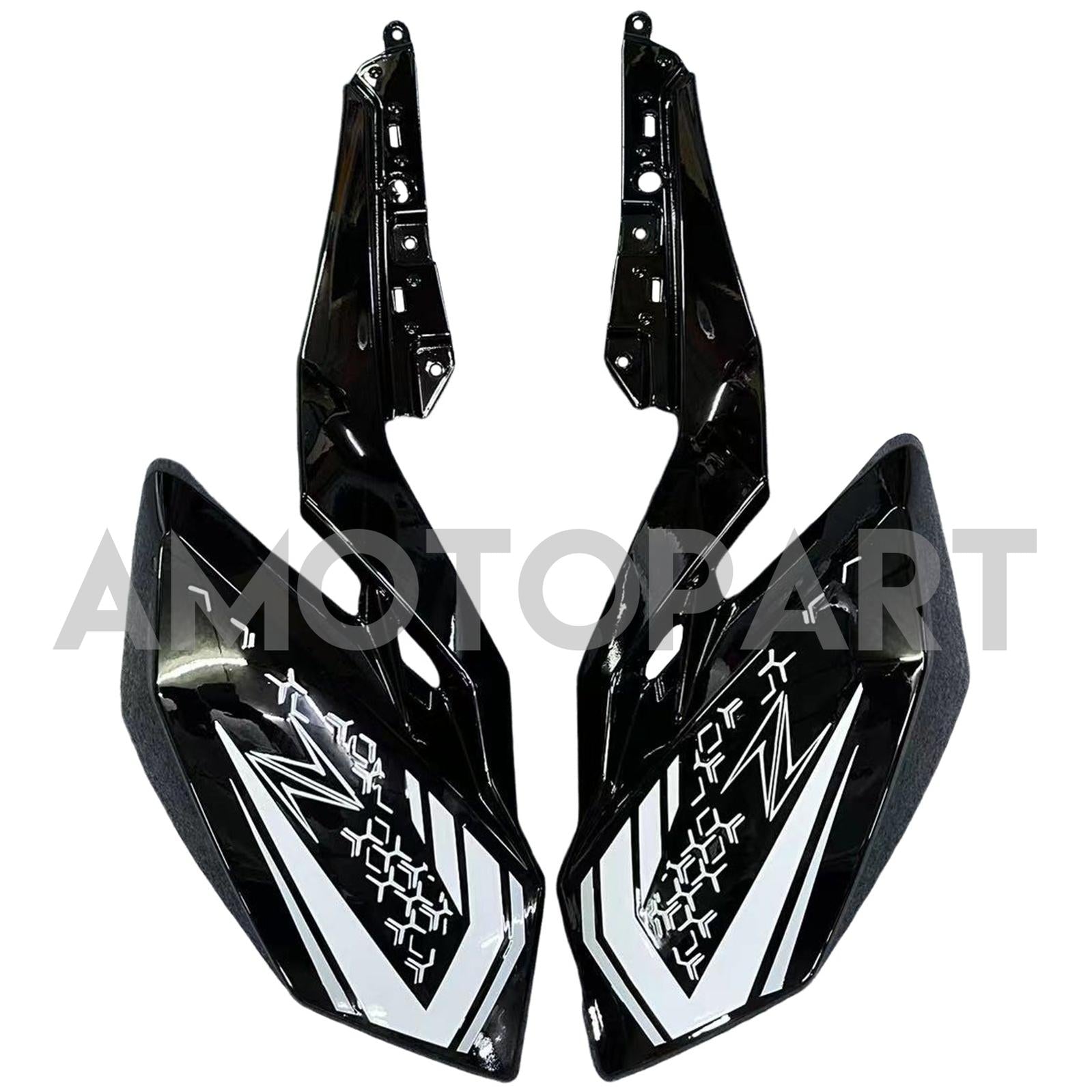 Amotopart 2018-2024 Kawasaki Z400 Black Fairing Kit