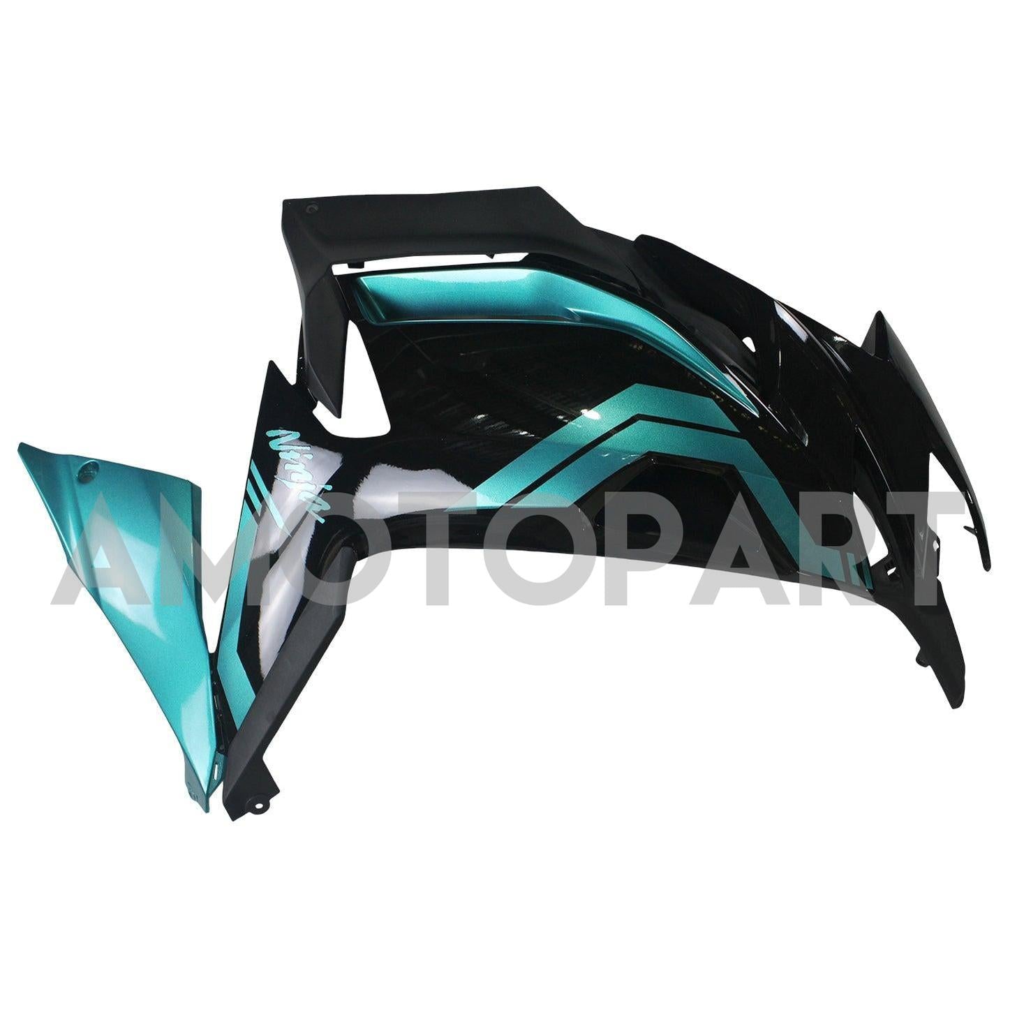 Amotopart 2020-2025 Kawasaki ER-6F Ninja650 Black&Blue Fairing Kit