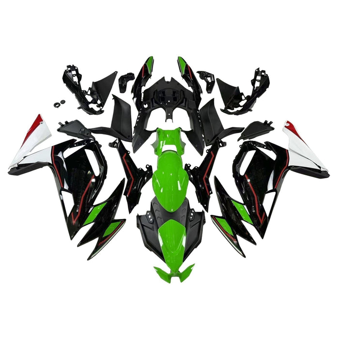 Amotopart 2020-2026 Kawasaki ER-6F Ninja650 Green&Black Style2 Fairing Kit