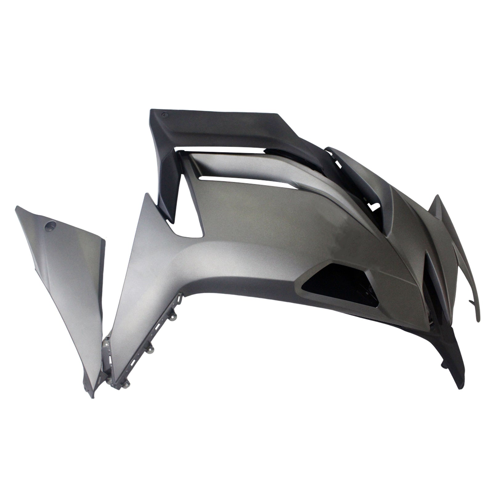 Amotopart 2020-2025 Kawasaki ER-6F Ninja650 Gray Black Fairing Kit