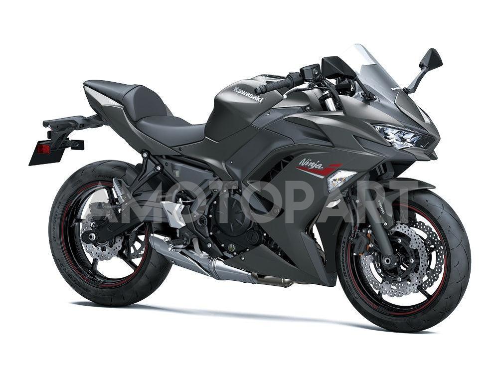 Amotopart 2020-2025 Kawasaki ER-6F Ninja650 Gray Black Fairing Kit