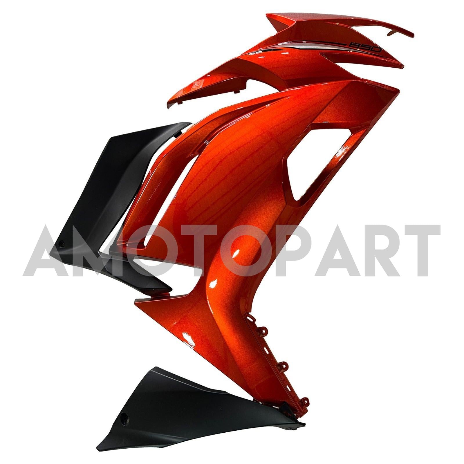 Amotopart 2020-2025 Kawasaki ER-6F Ninja650 Glossy Orange Fairing Kit