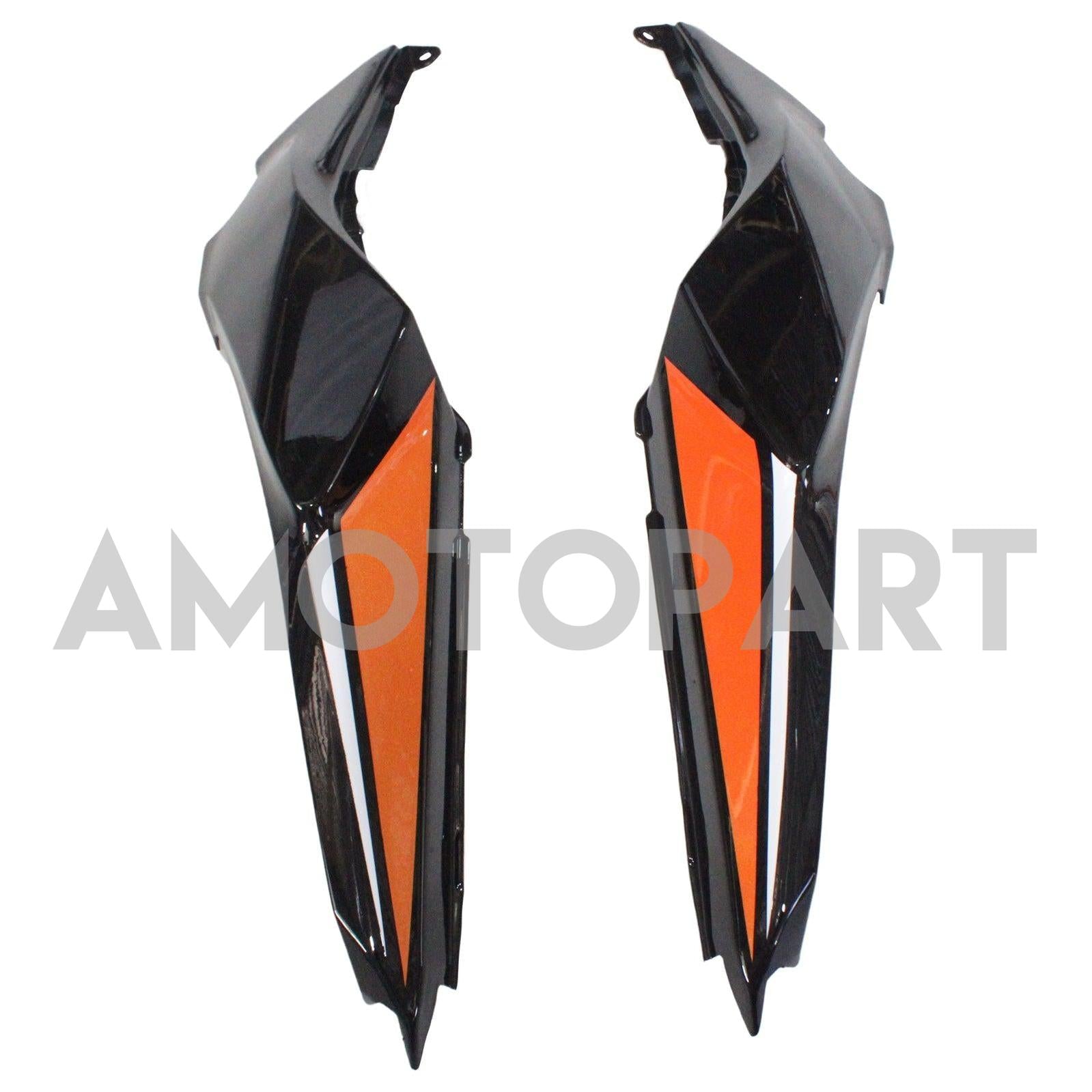 Amotopart 2020-2025 Kawasaki ER-6F Ninja650 Black&Orange Fairing Kit
