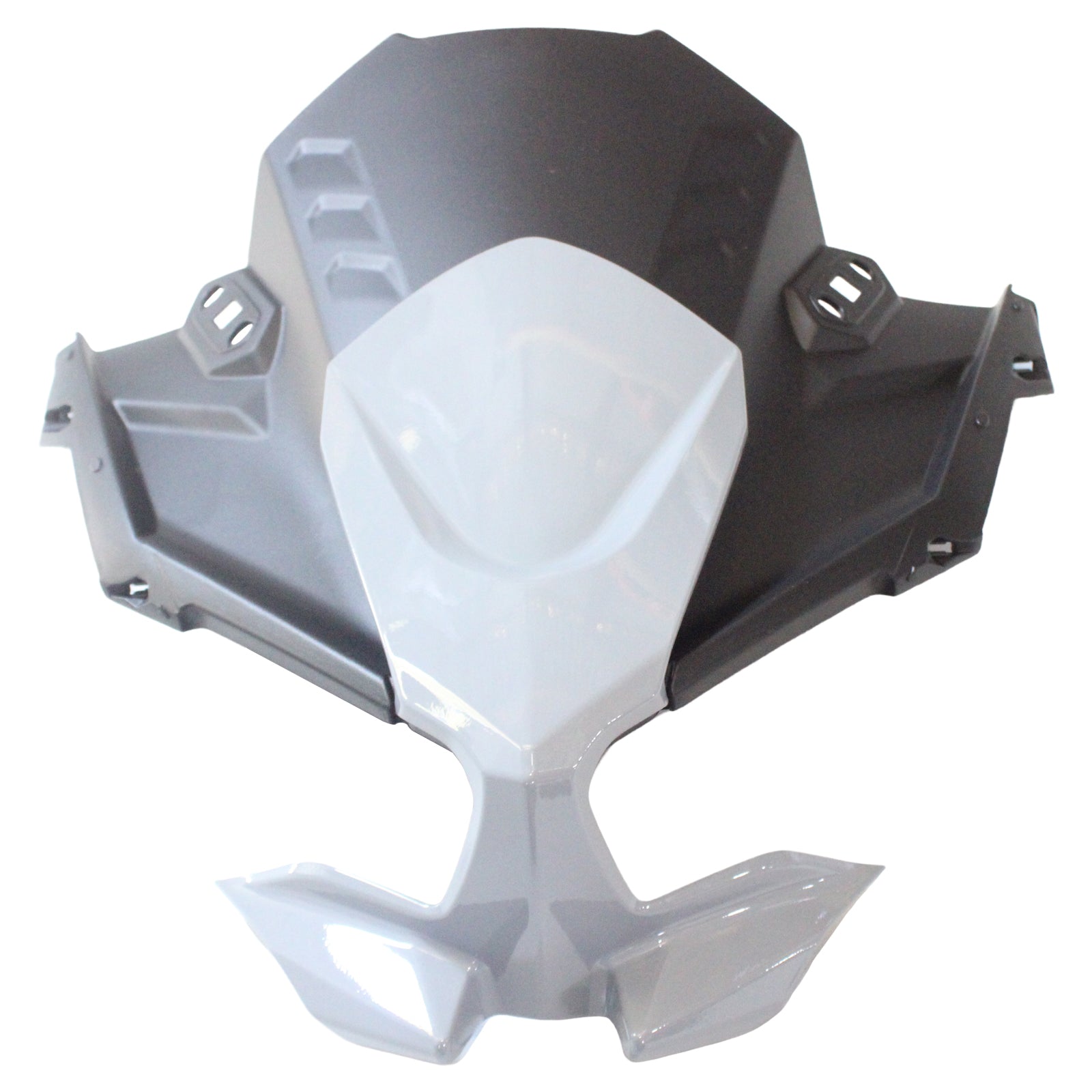 Amotopart 2020-2025 Kawasaki ER-6F Ninja650 Gray & Black Fairing Kit