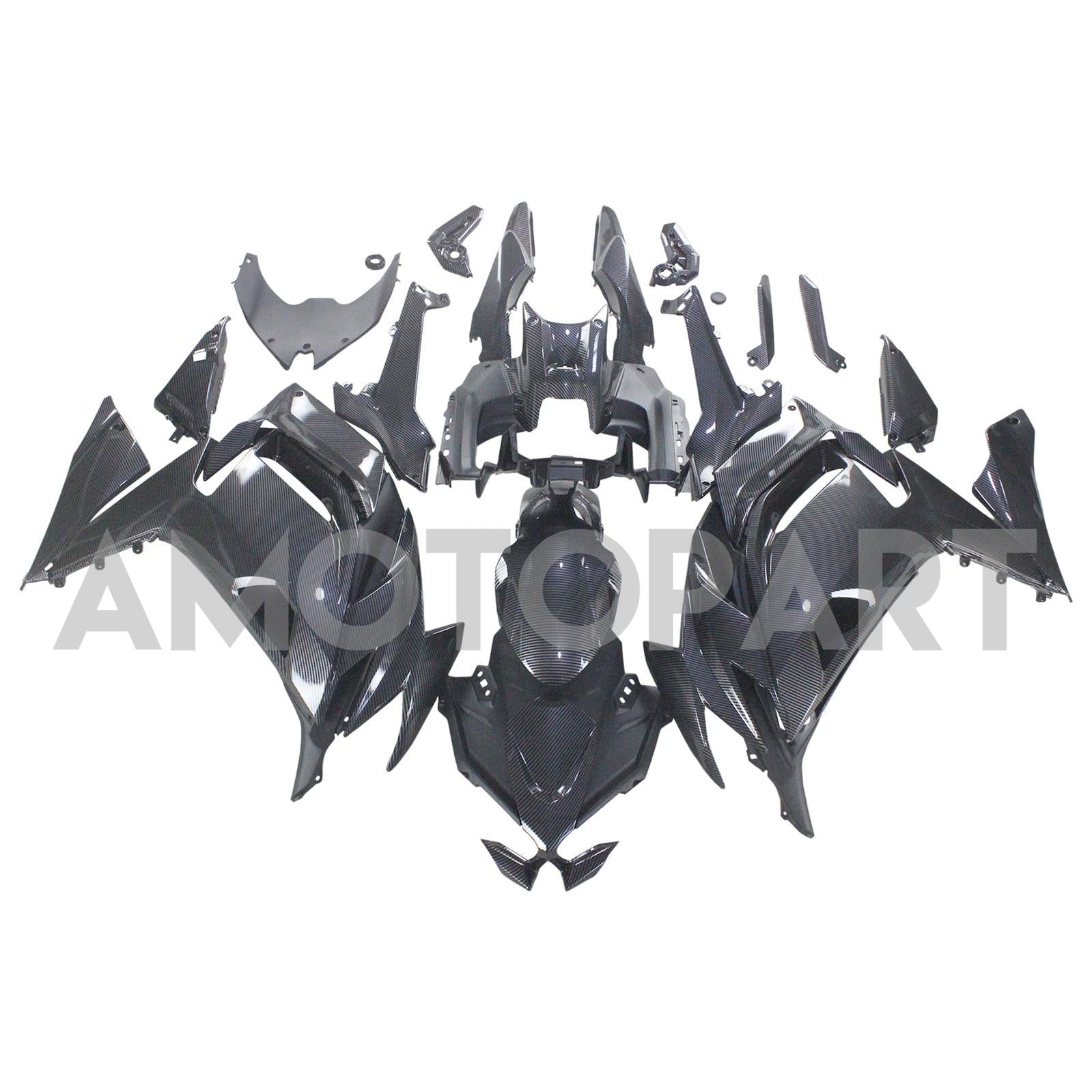 Amotopart 2020-2025 Kawasaki ER-6F Ninja650 Carbon Fiber Fairing Kit