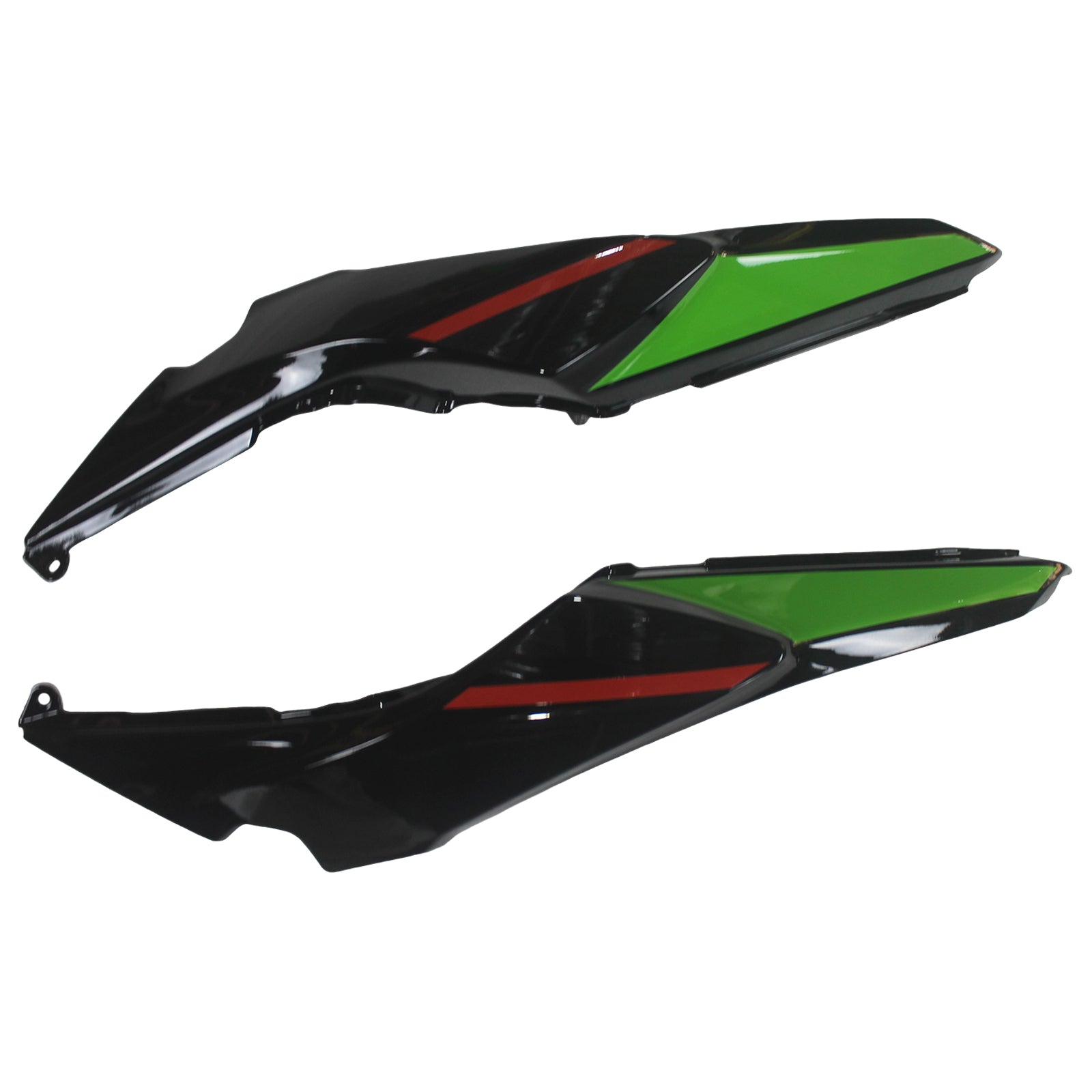 Amotopart 2020-2025 Kawasaki ER-6F Ninja650 Green & Black Fairing Kit