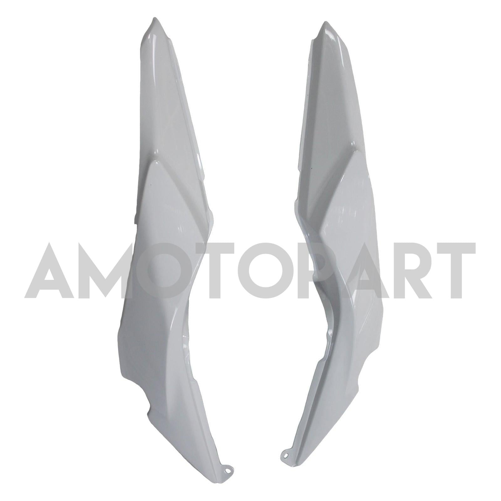 Amotopart 2020-2025 Kawasaki ER-6f Ninja650 Weiß mit schwarzem Logoverkaufskit