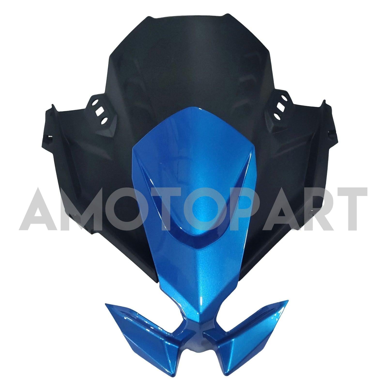 Amotopart 2020-2025 Kawasaki ER-6F Ninja650 Glossy Black Blue Fairing Kit
