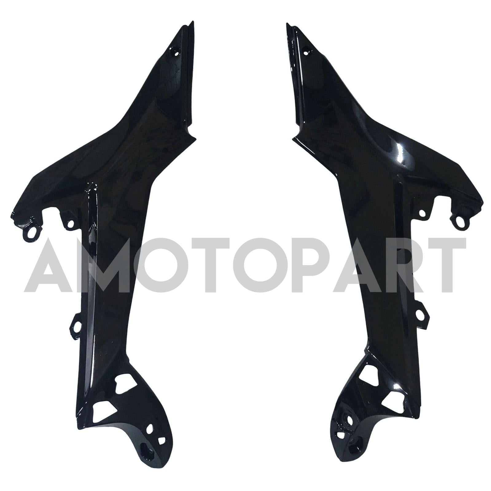 Amotopart 2020-2025 Kawasaki ER-6F Ninja650 Glossy Black Blue Fairing Kit