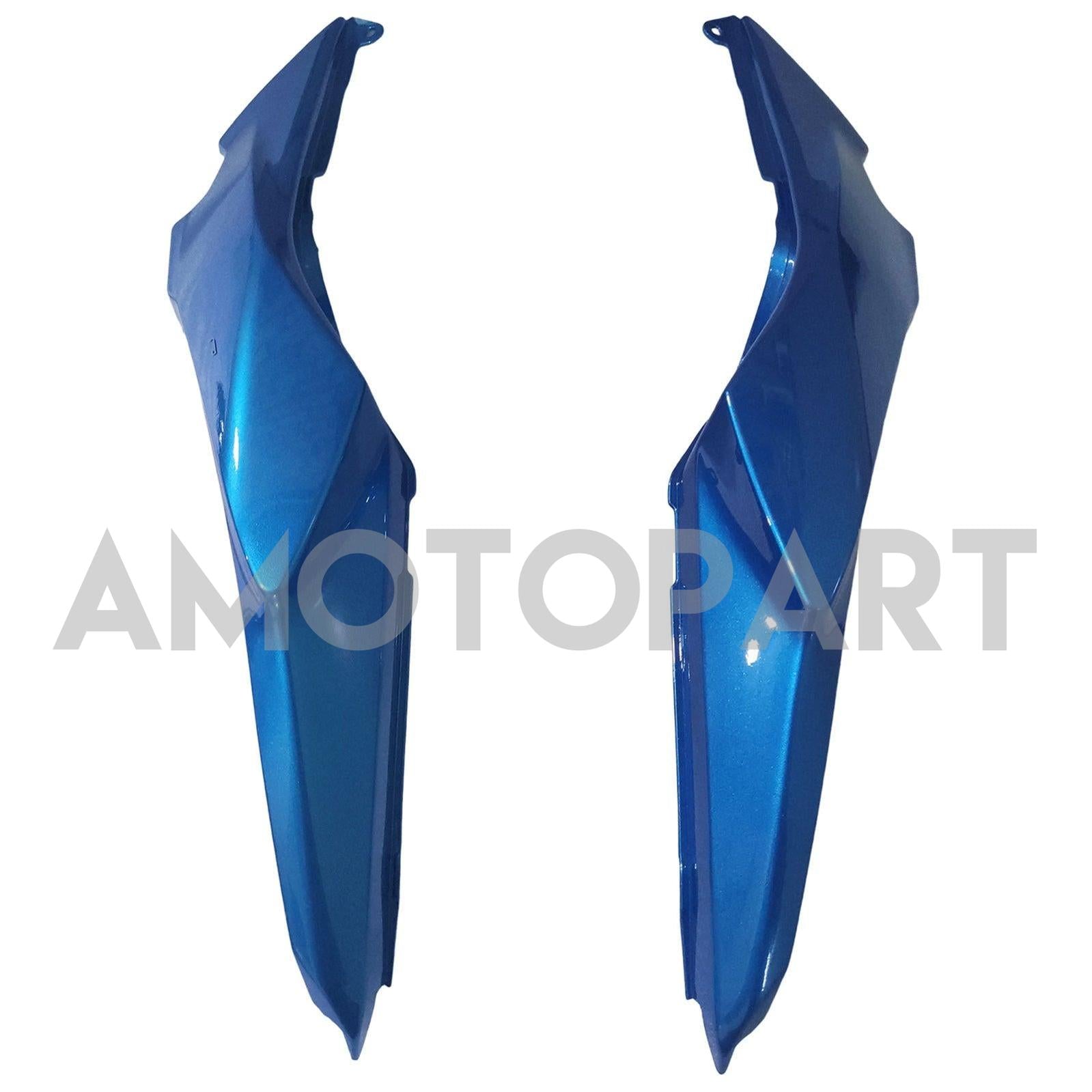 Amotopart 2020-2025 Kawasaki ER-6F Ninja650 Glossy Black Blue Fairing Kit