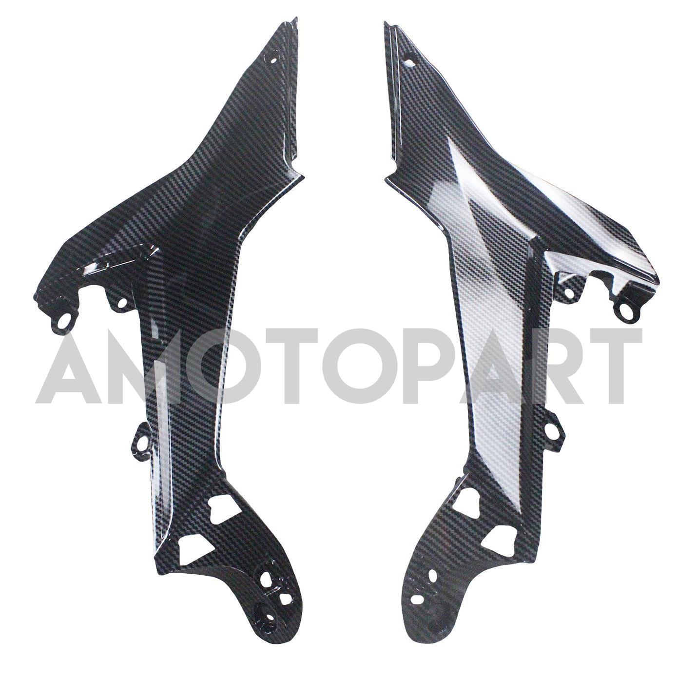 Amotopart 2020-2025 Kawasaki ER-6F Ninja650 Green Carbon Fiber Fairing Kit