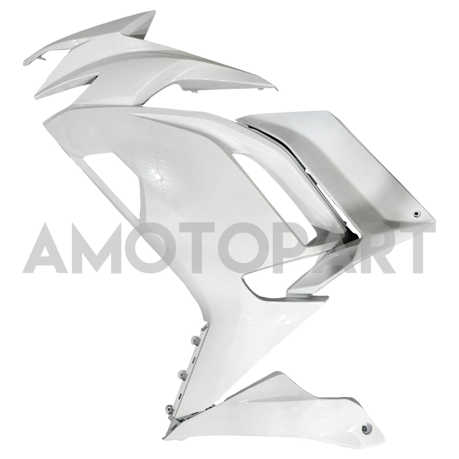 Amotopart 2020-2025 Kawasaki ER6F Ninja650 White Fairing Kit