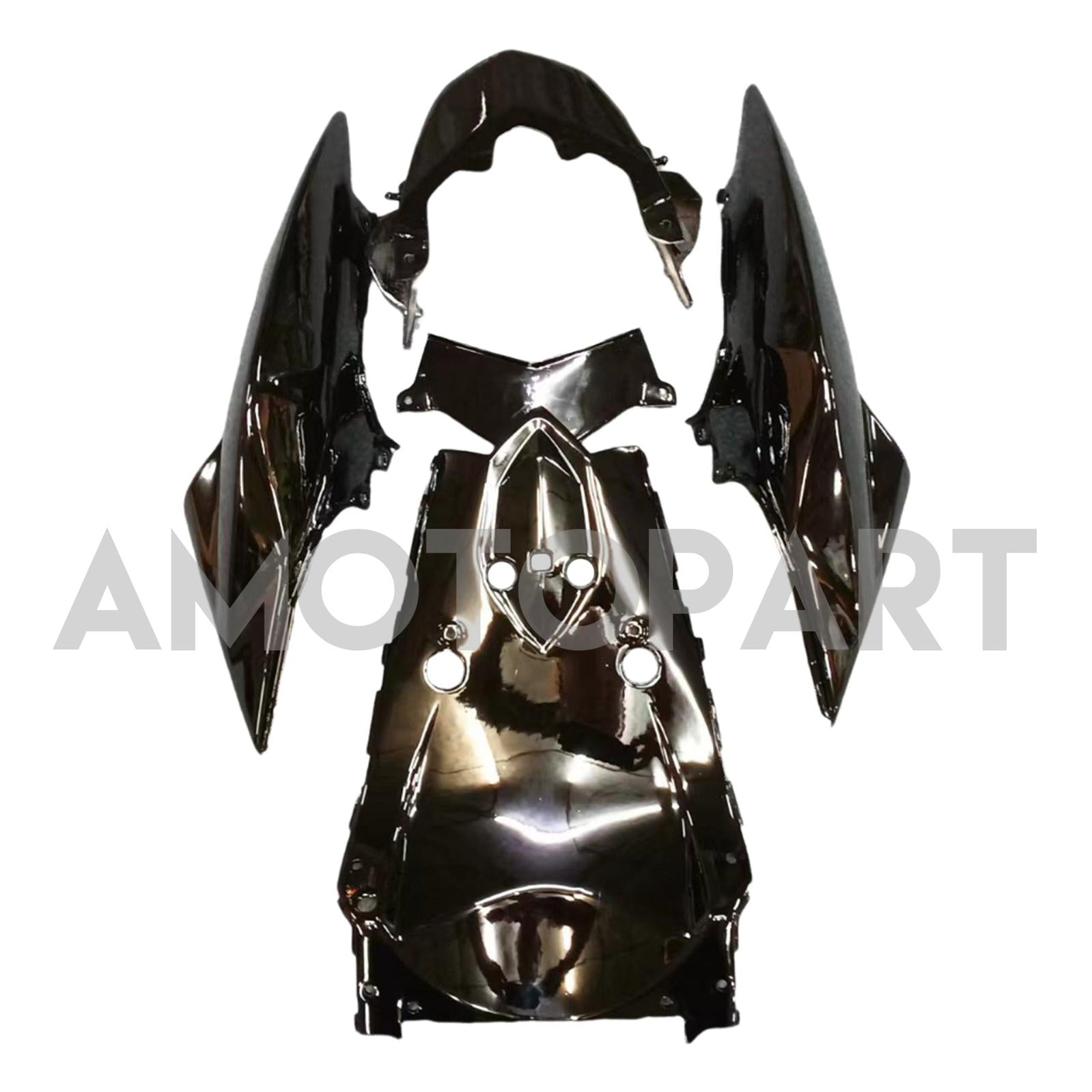 Amotopart 2007-2009 Kawasaki Z1000 Black Fairing Kit