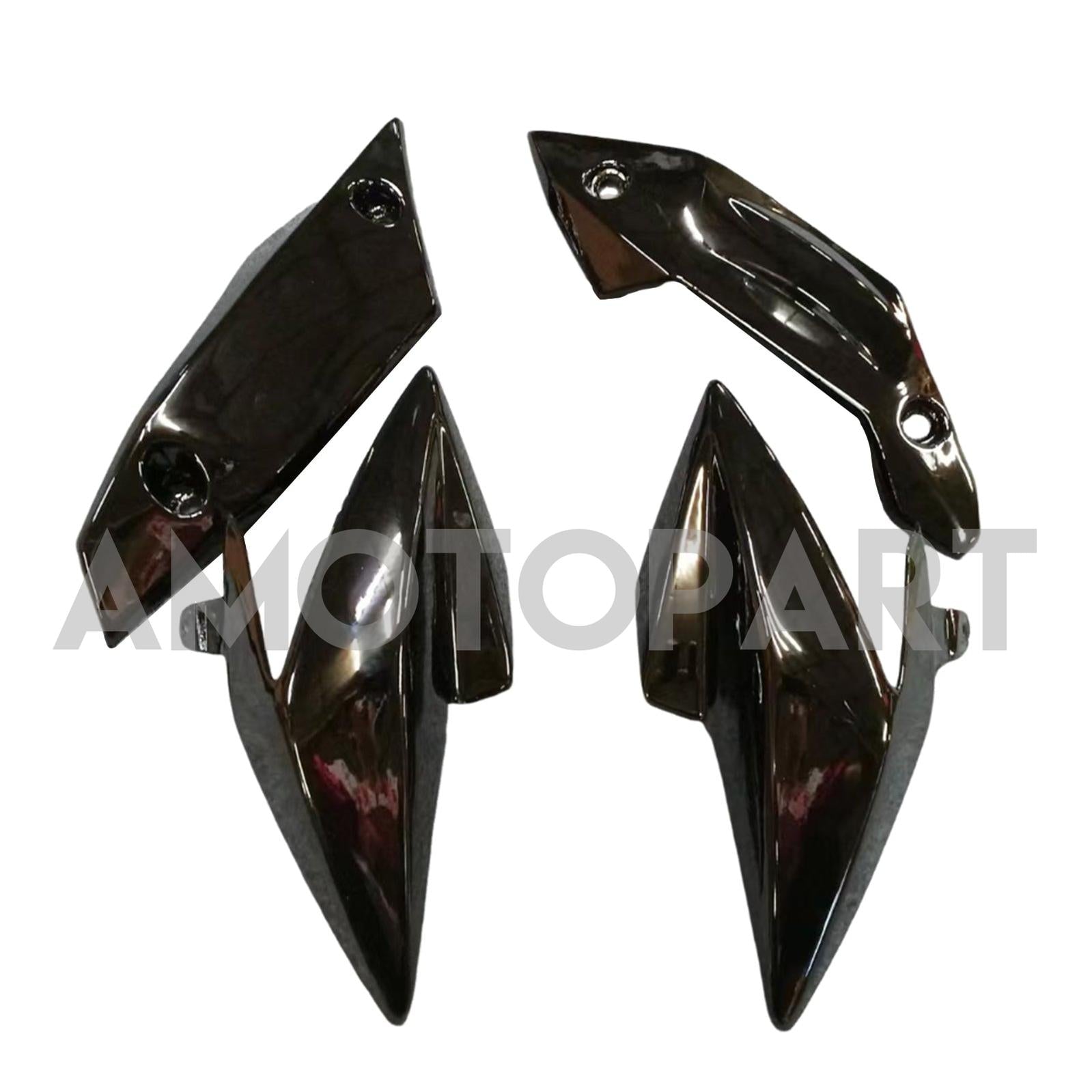 Amotopart 2007-2009 Kawasaki Z1000 Black Fairing Kit