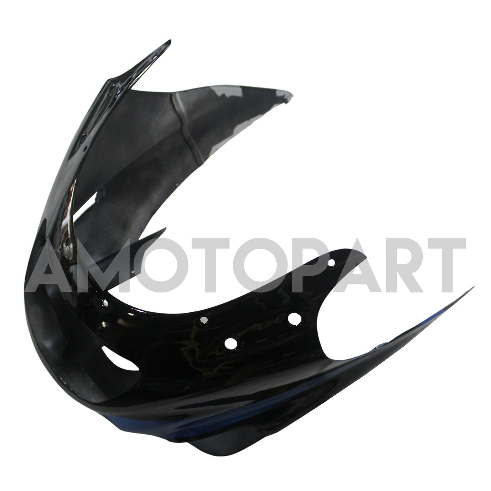 Amotopart 1993-2003 Kawasaki ZZR1100 Bleu&Kit de carénage noir Style3
