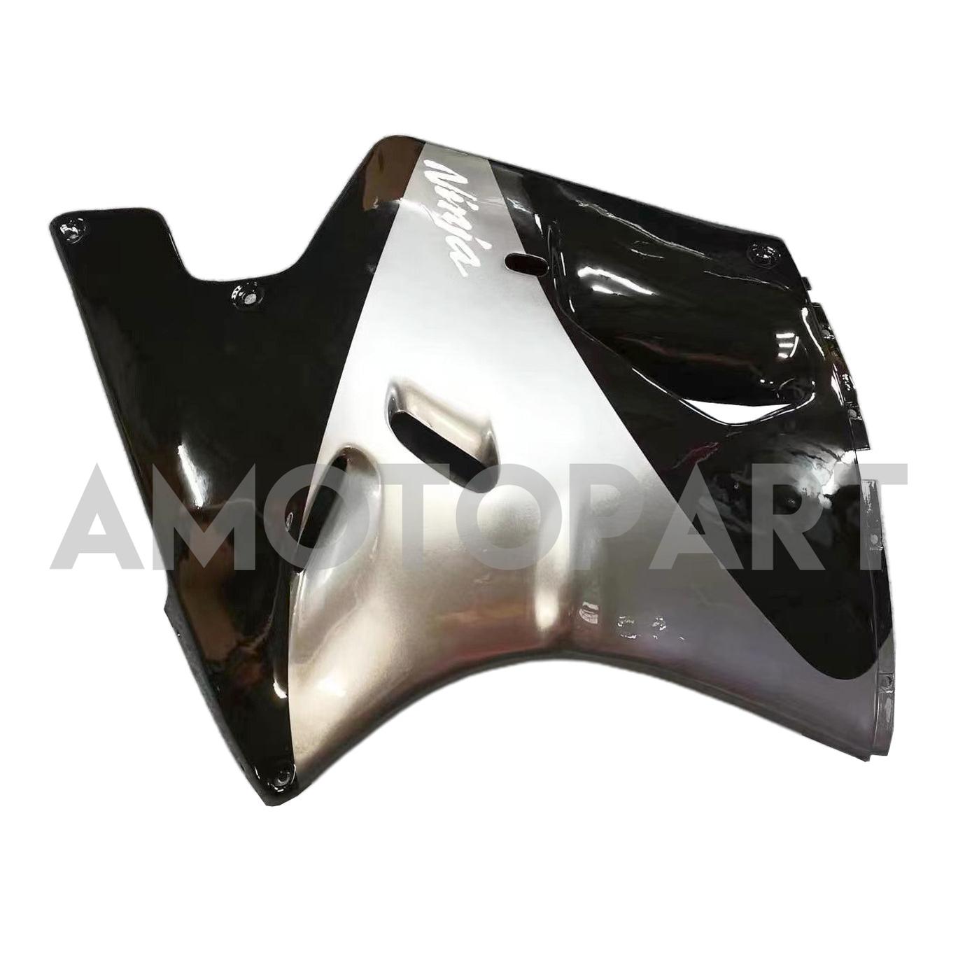Amotopart 1993-2003 ZZR1100 Kawasaki Gris&Kit de carénage noir