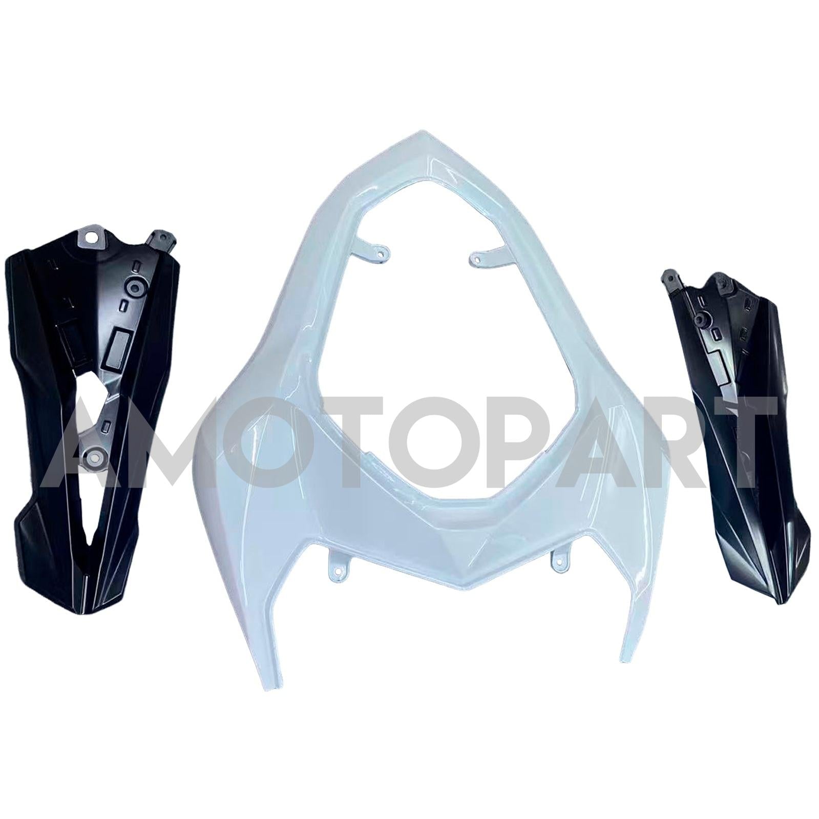 Amotopart 2013-2018 Kawasaki Z800 White Black Fairing Kit