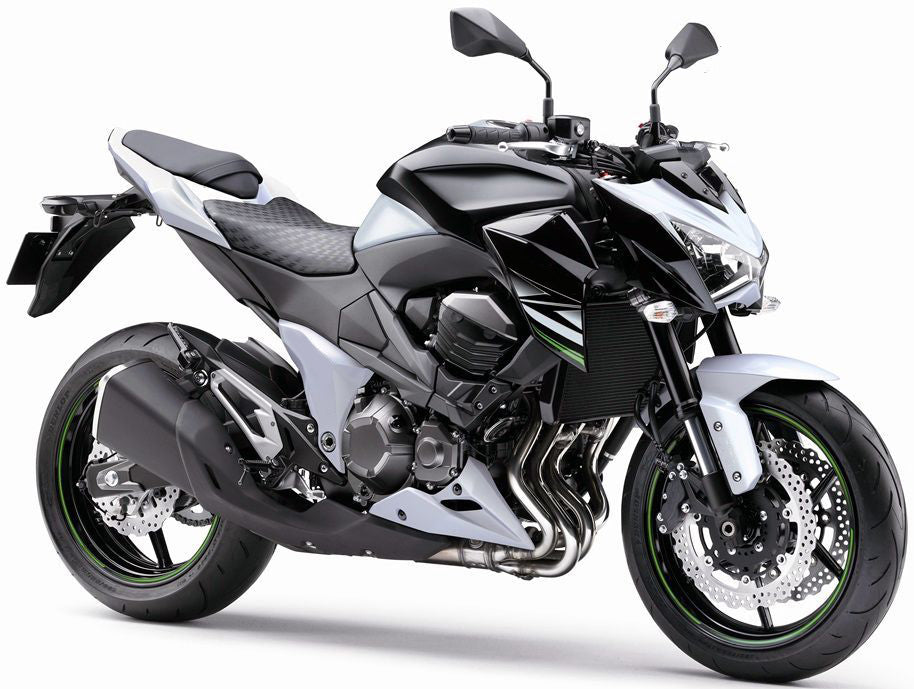 Amotopart 2013–2018 Kawasaki Z800 Weiß Schwarz Verkleidungsset