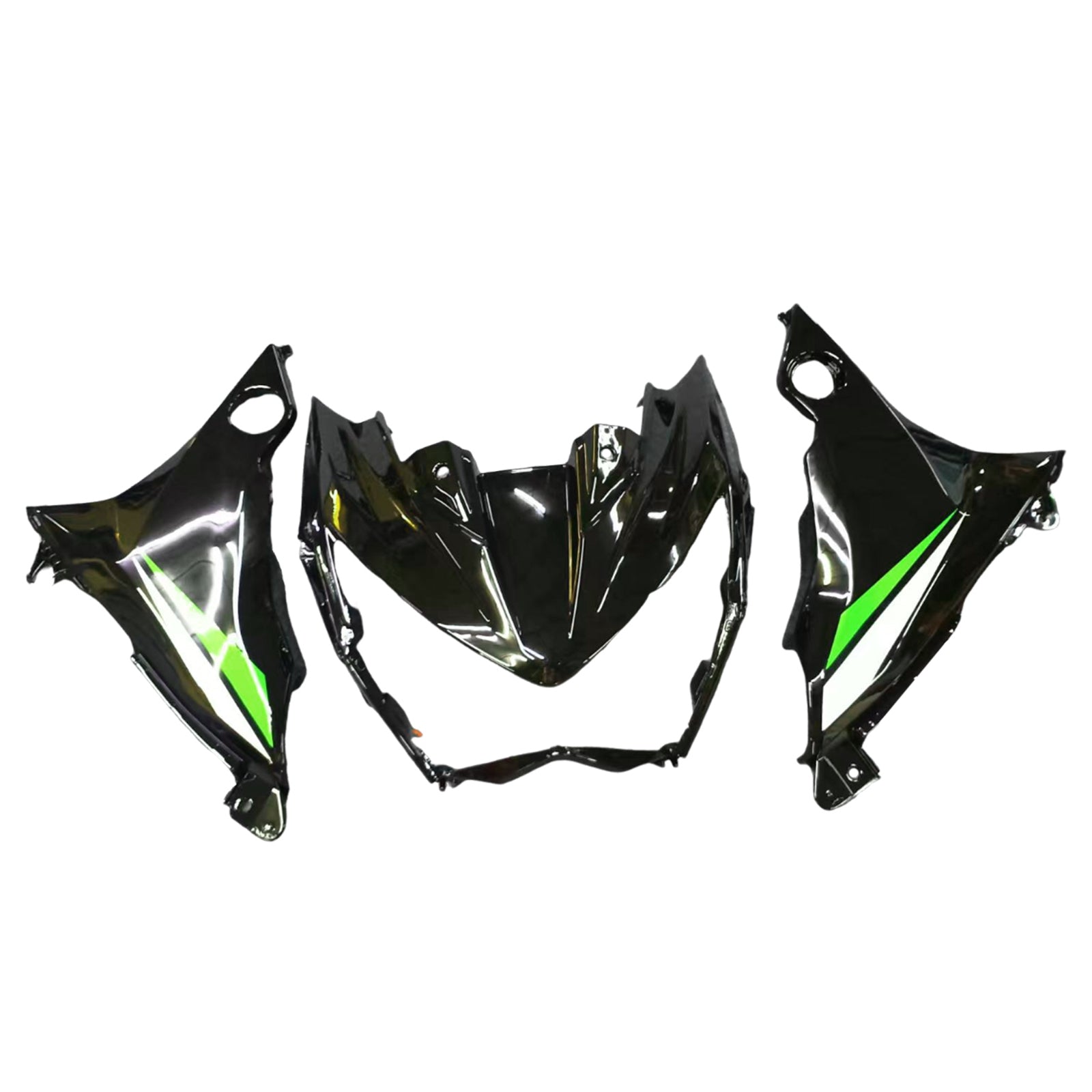Amotopart 2013-2018 Kawasaki Z800 Green & Black Fairing Kit