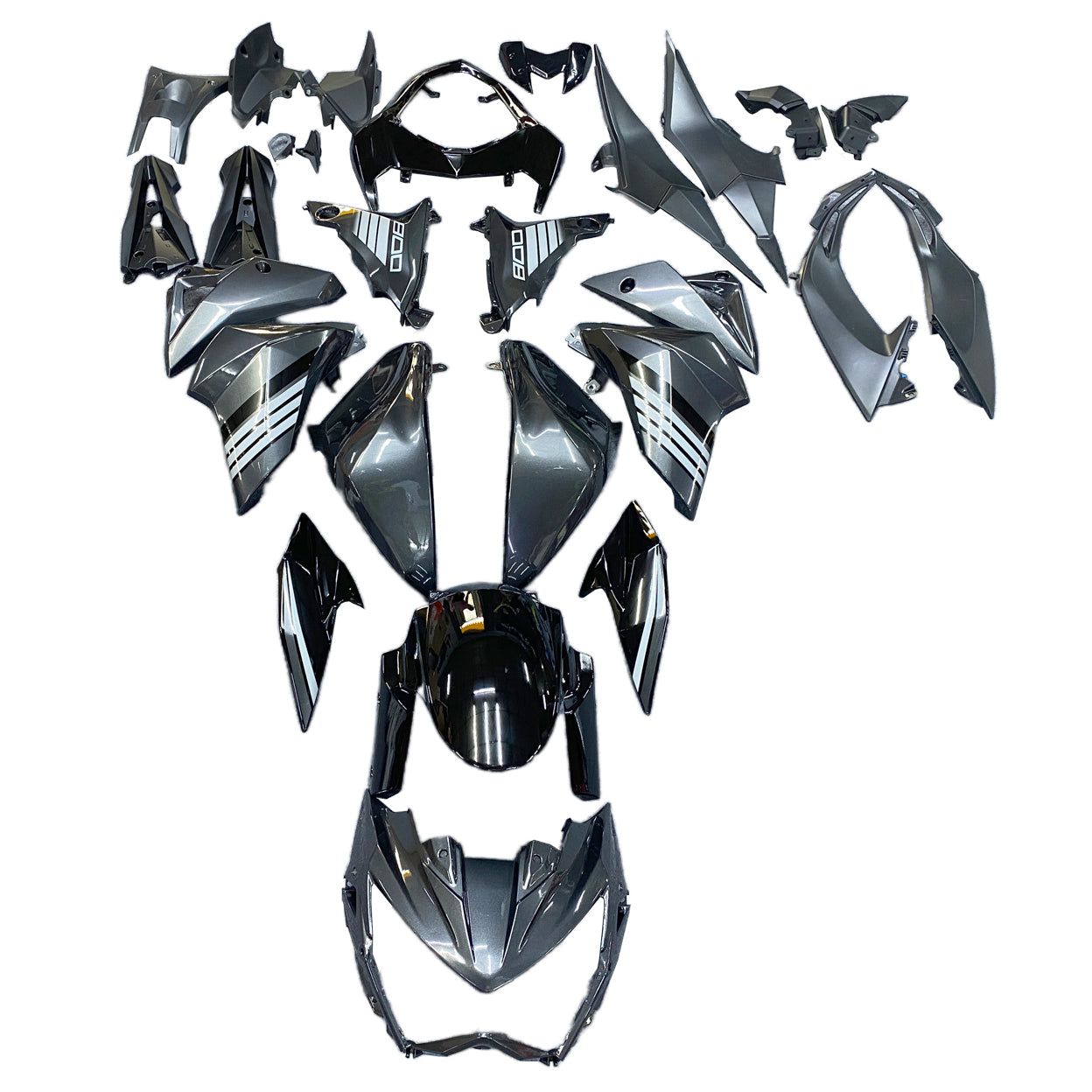 Amotopart 2013-2018 Kawasaki Z800 Matte Black Style1 Fairing Kit
