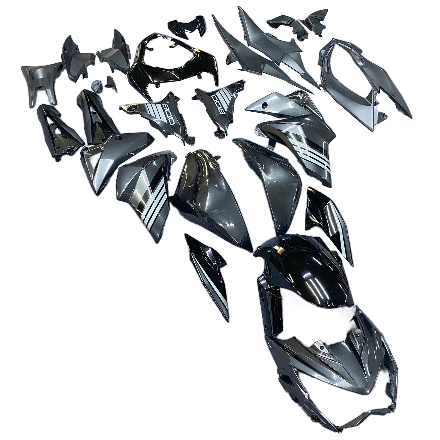 Amotopart 2013-2018 Kawasaki Z800 Matte Black Style1 Fairing Kit
