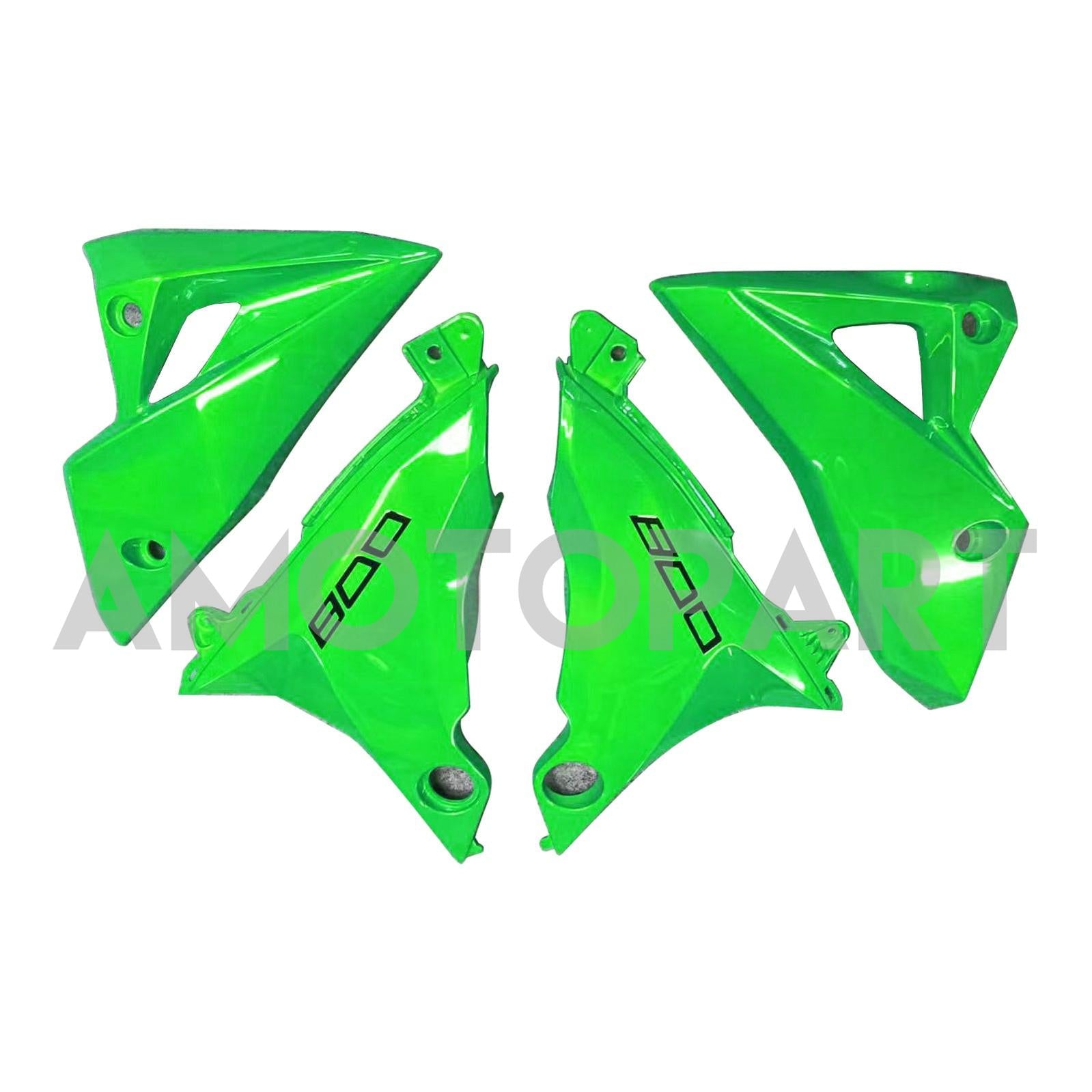 Amotopart 2013-2018 Kawasaki Z800 Black&Green Fairing Kit
