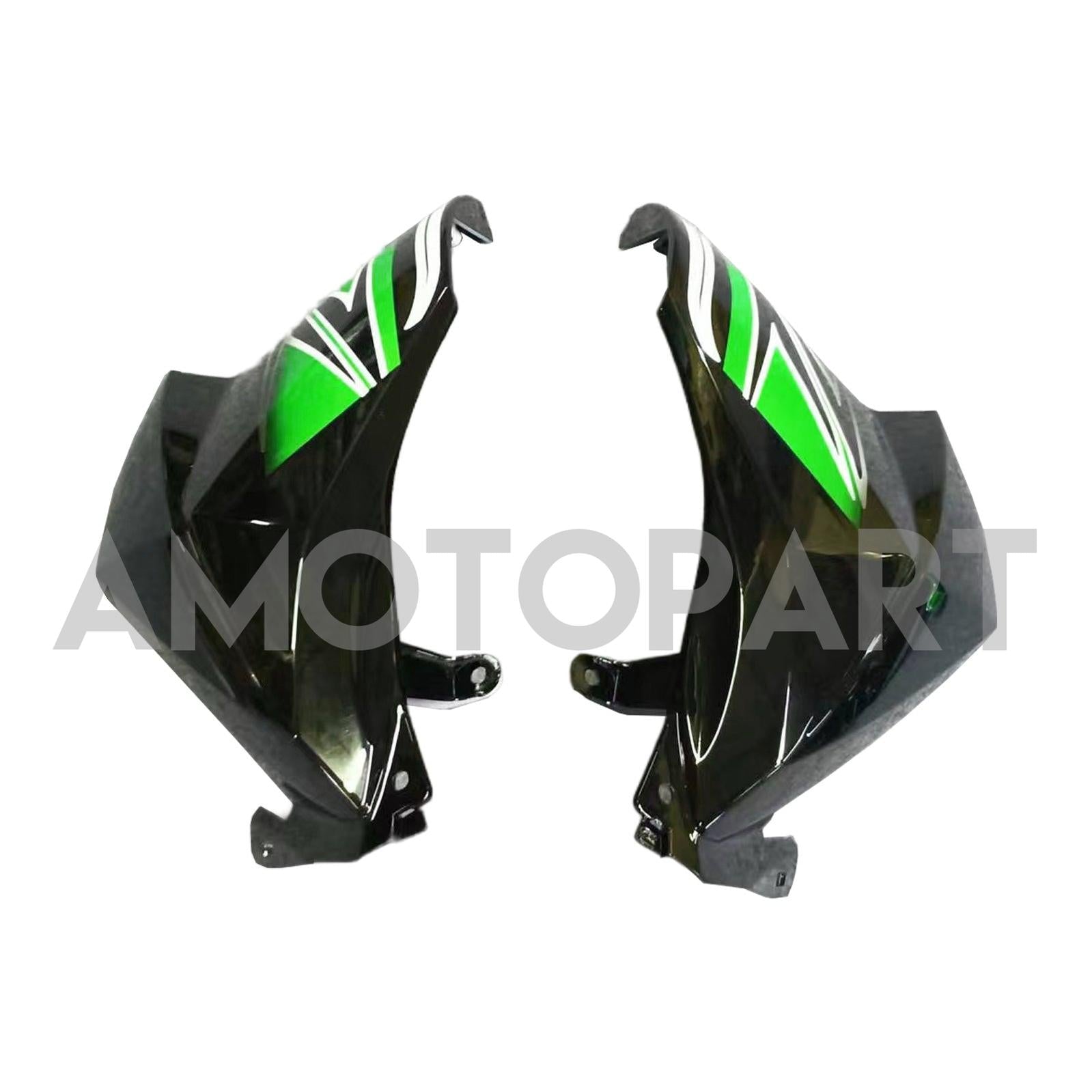 Amotopart 2013-2018 Kawasaki Z800 Black&Green Fairing Kit