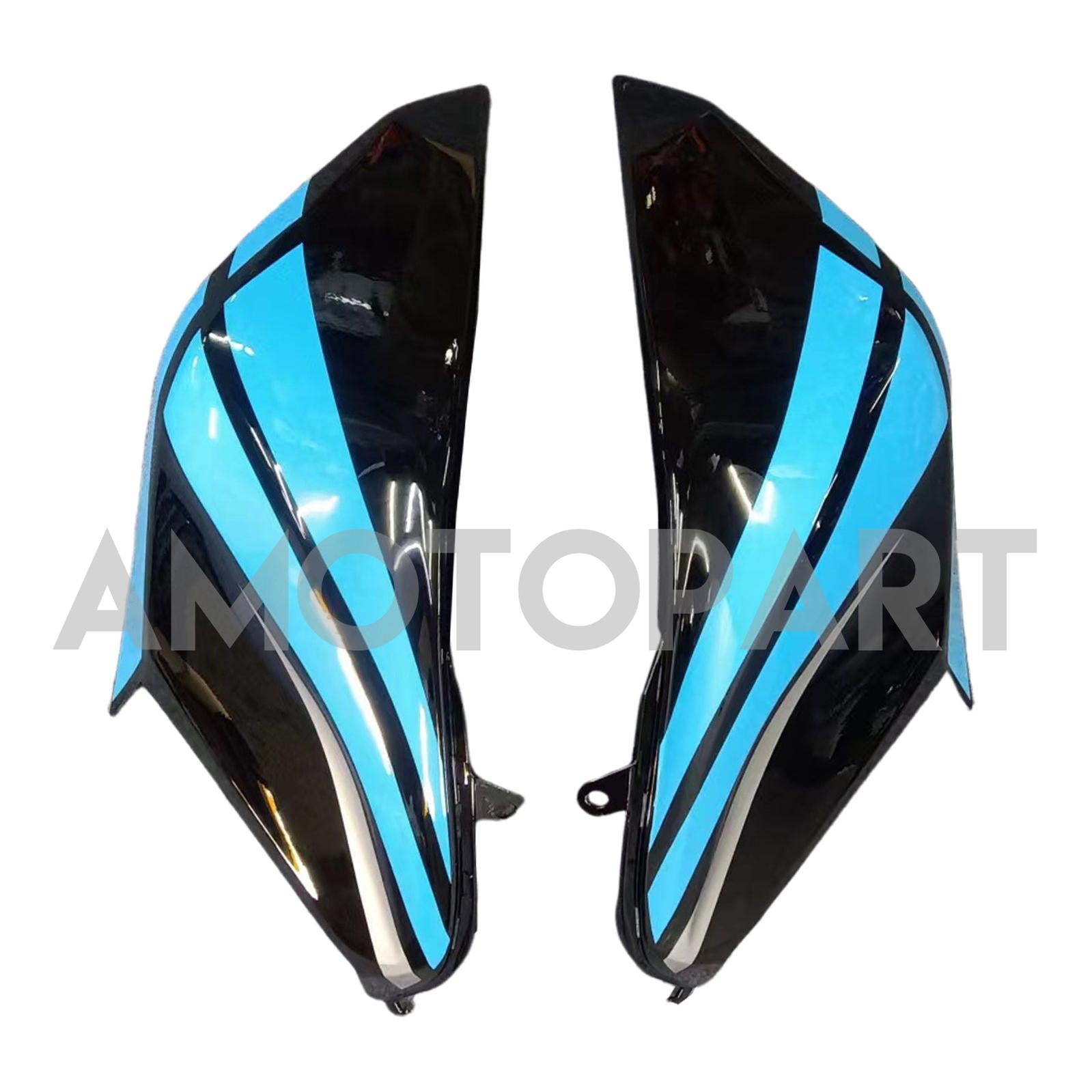 Amotopart 2013-2018 Kawasaki Z800 Light Blue Black Fairing Kit