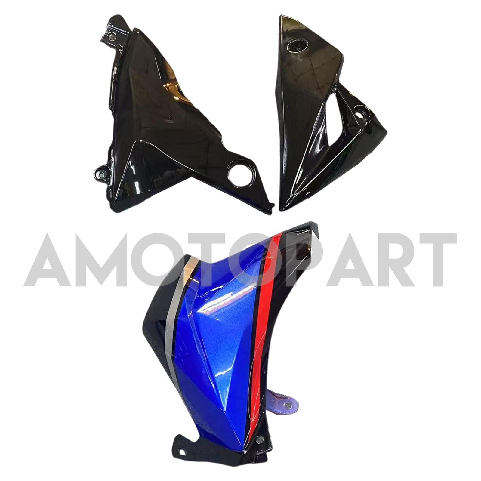 Amotopart 2013-2018 Kawasaki Z800 Blue Black Fairing Kit