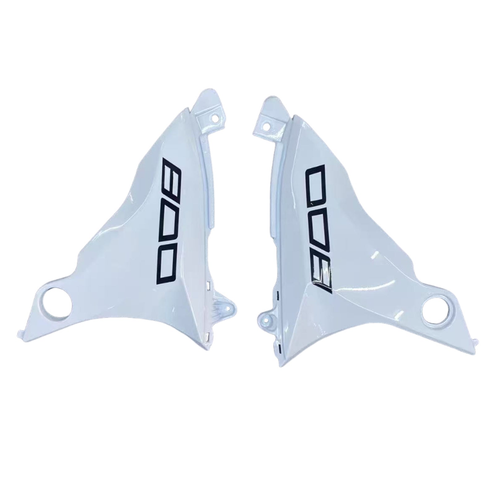 Amotopart 2013-2018 Kawasaki Z800 White Black Fairing Kit