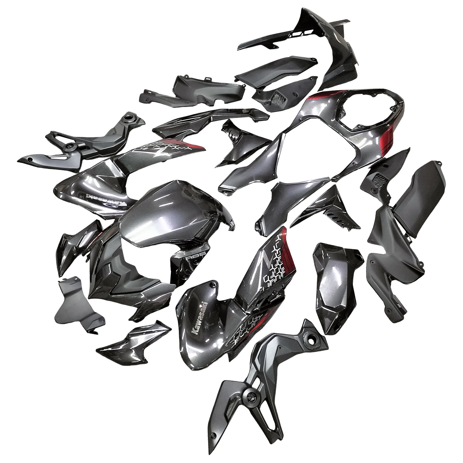 Amotopart 2020-2024 Kawasaki Z900 Matte Black Fairing Kit