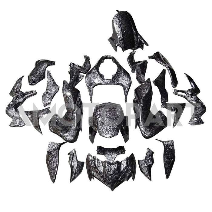 Amotopart 2020-2024 Z900 Kawasaki Marble Carbon Fiber Pattern Fairing Kit