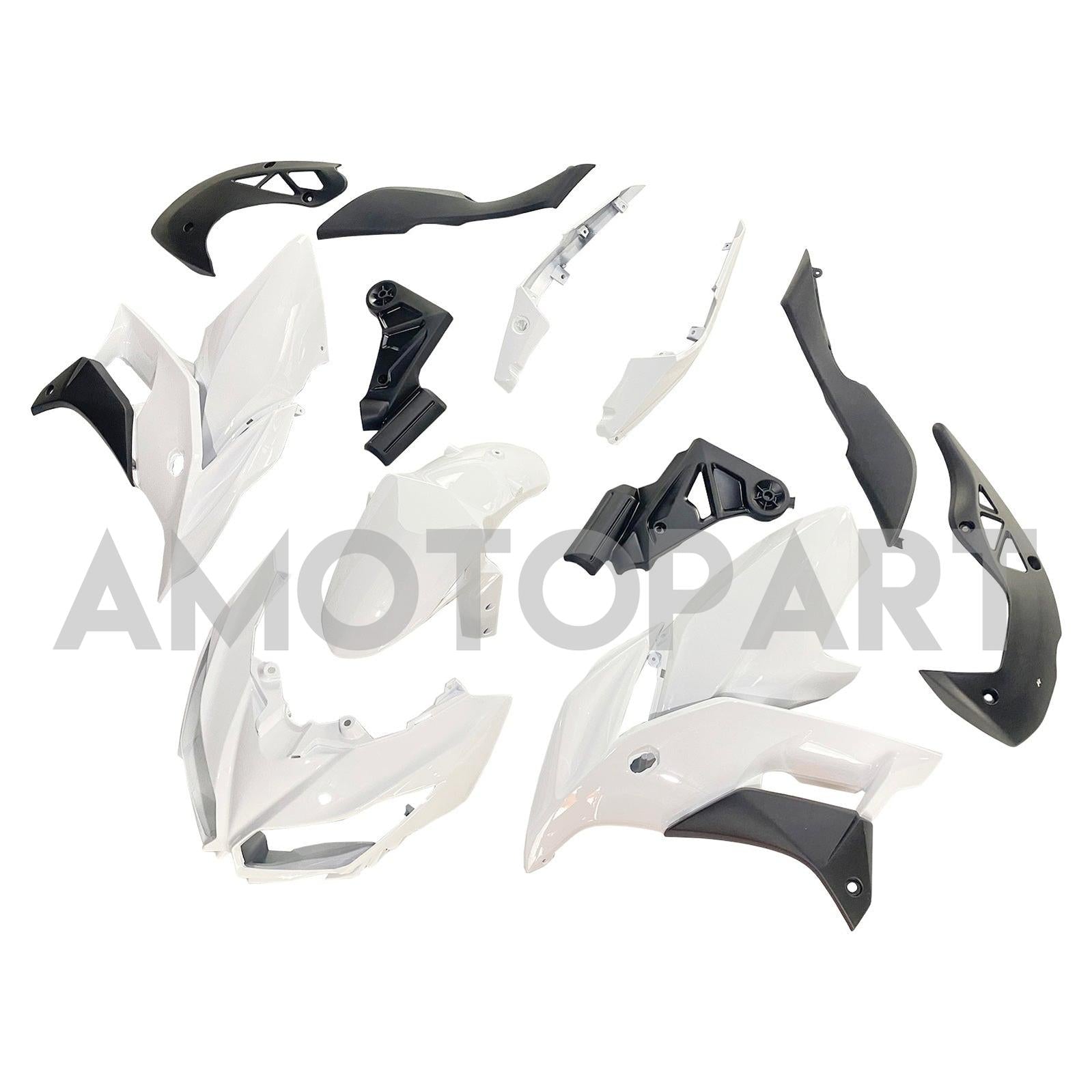 Amotopart 2015-2021 Kawasaki Versys 650 Kit de carenado blanco