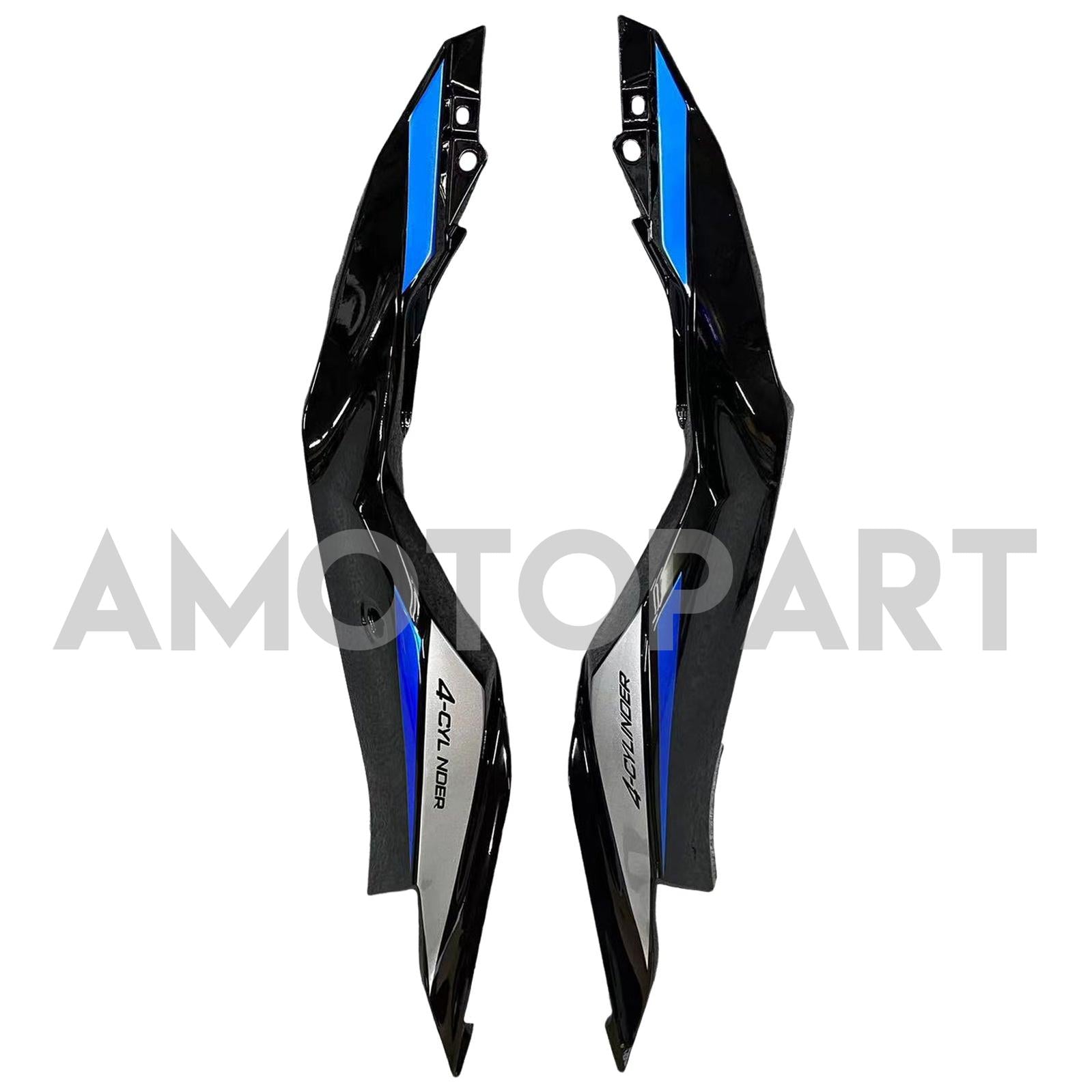 Amotopart 2019-2025 Kawasaki Ninja ZX-25R ZX-4R ZX-4RR Black Blue Fairing Kit