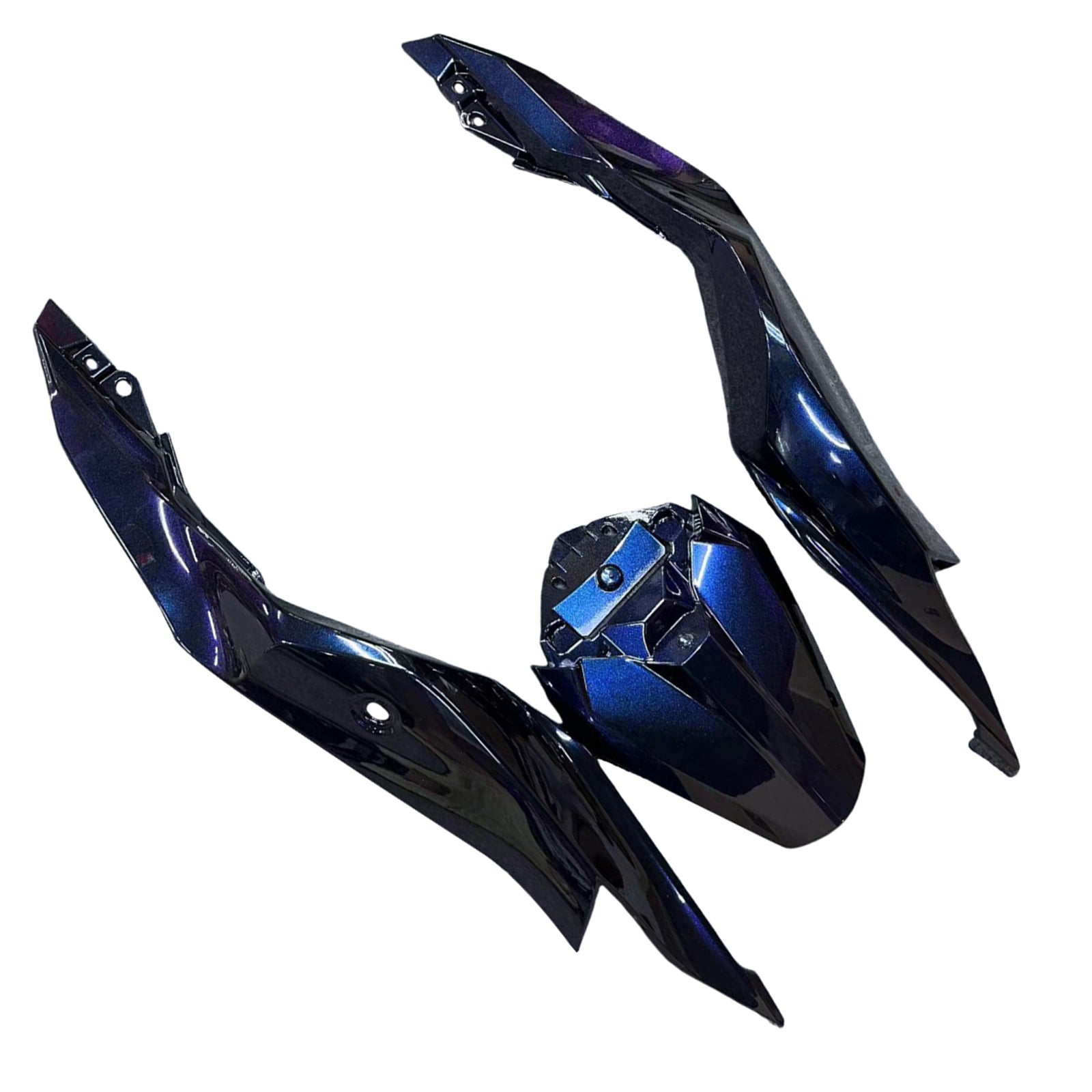 Amotopart 2019-2025 Kawasaki Ninja ZX25R ZX4R ZX4RR Gradient Purple&Blue Fairing Kit