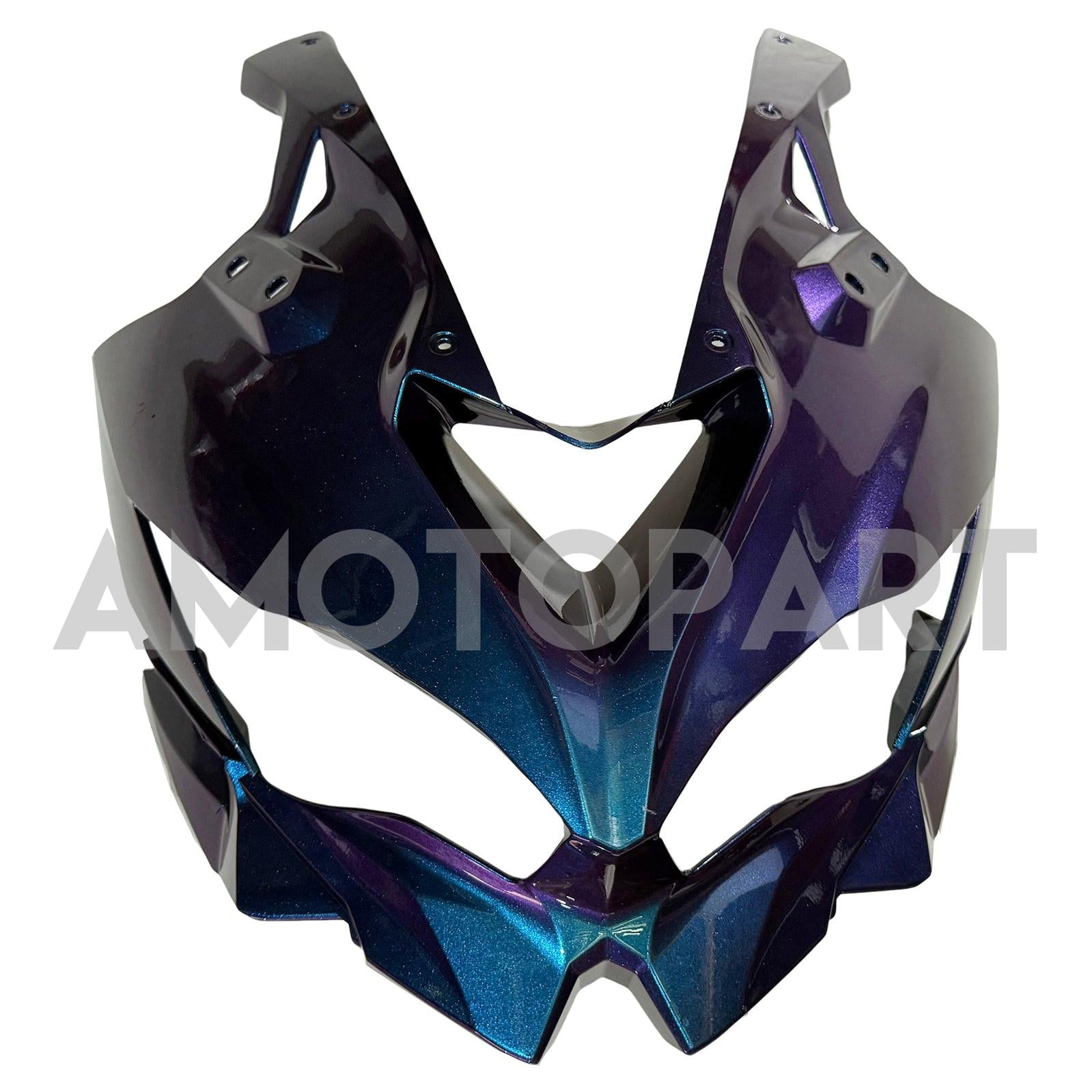 Amotopart 2019-2025 Kawasaki Ninja ZX25R ZX4R ZX4RR Gradient Blue & Purple Fairing Kit