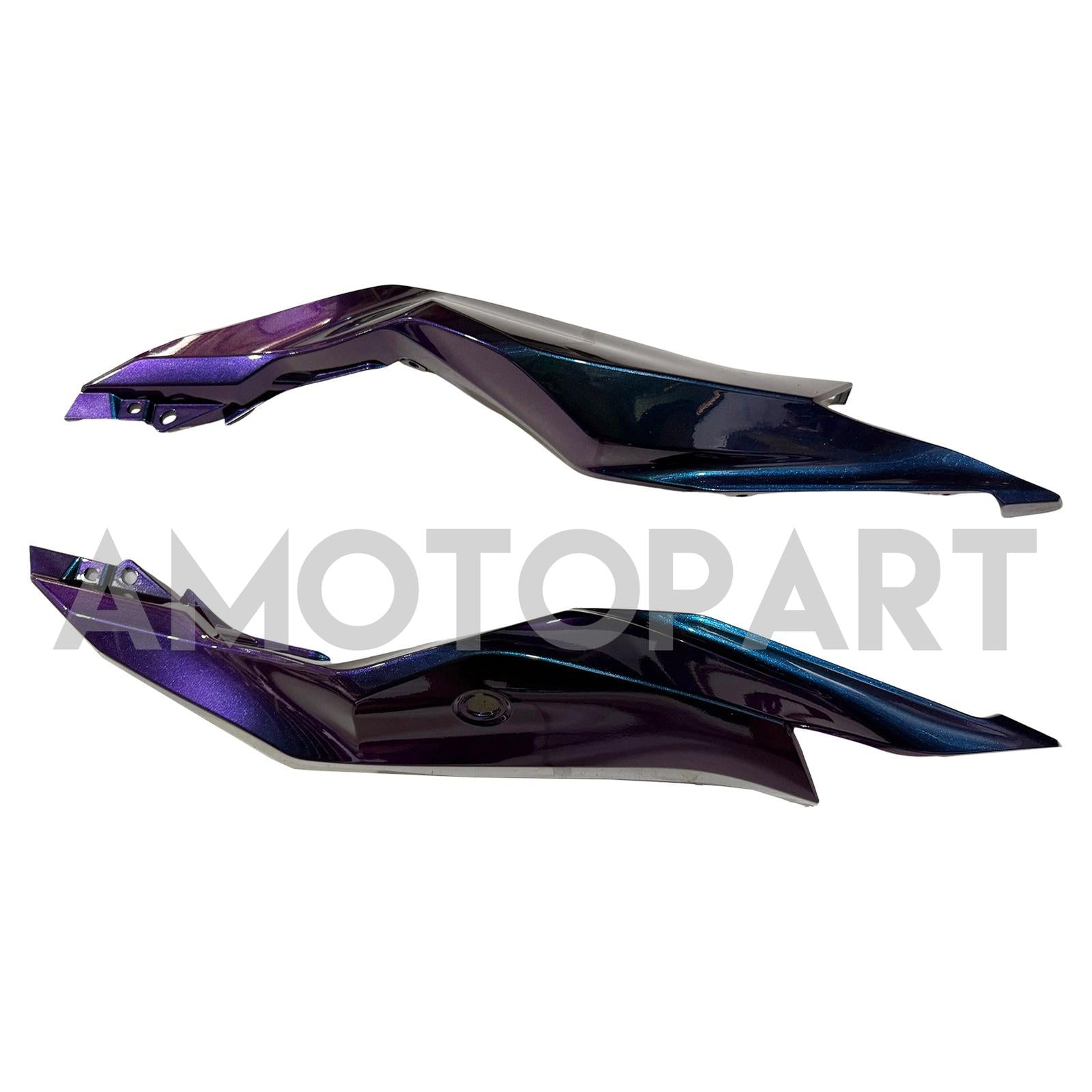 Amotopart 2019-2025 Kawasaki Ninja ZX25R ZX4R ZX4RR Gradient Blue & Purple Fairing Kit