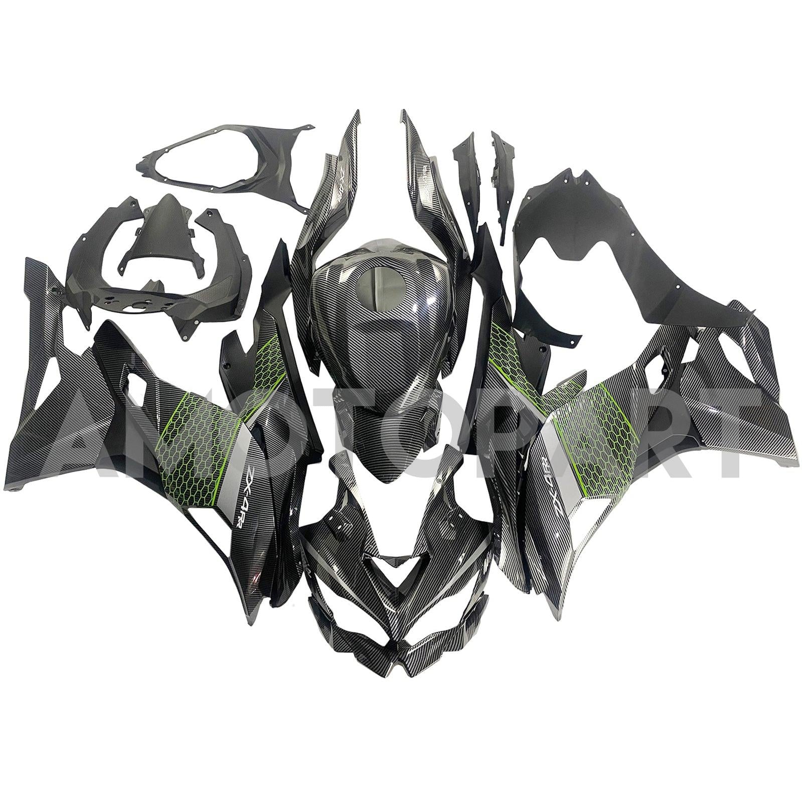Amotopart 2019-2025 Kawasaki Ninja ZX25R ZX4R ZX4RR Koolstofvezelbeurtas