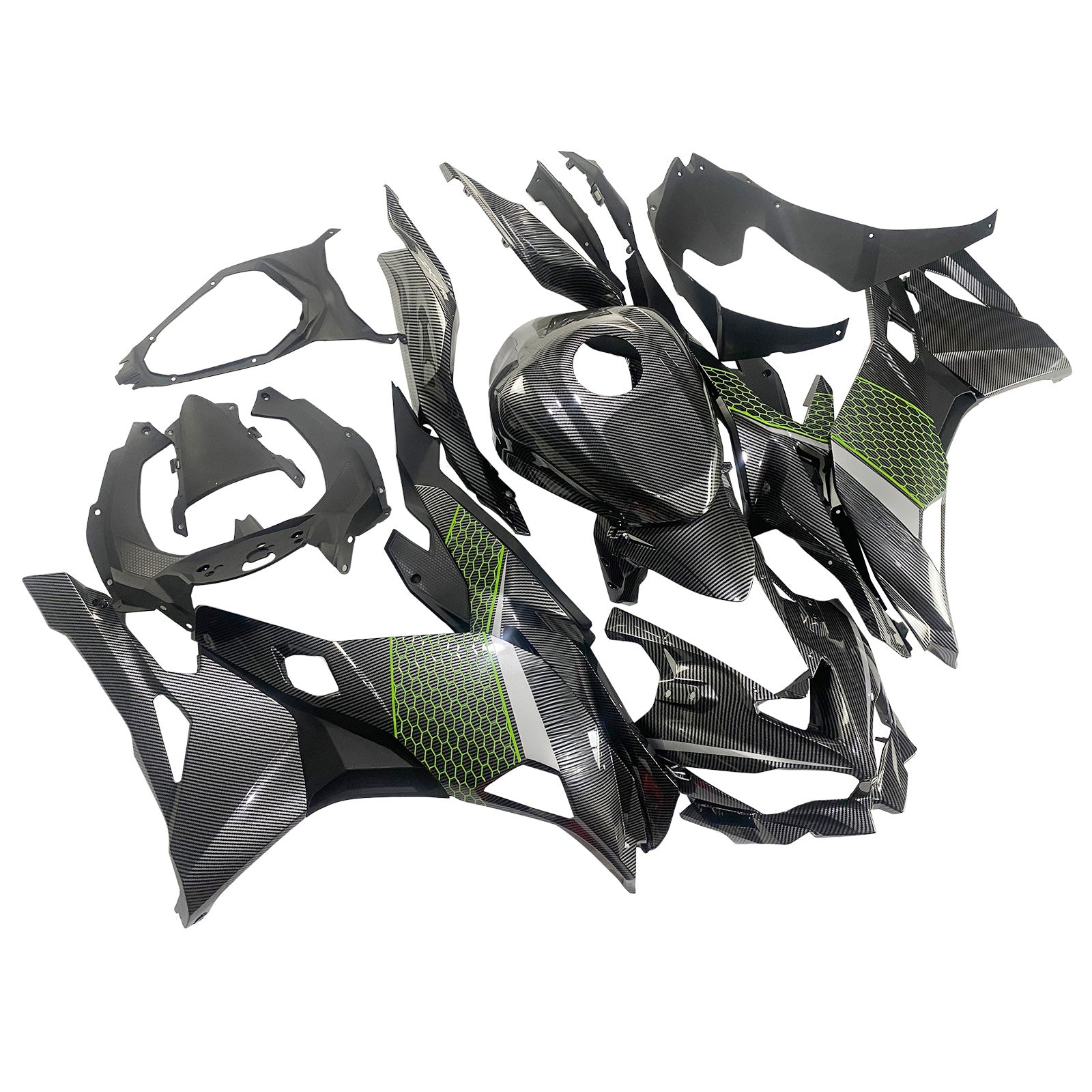 Amotopart 2019-2026 Kawasaki Ninja ZX25R ZX4R ZX4RR Carbon Fiber Fairing Kit