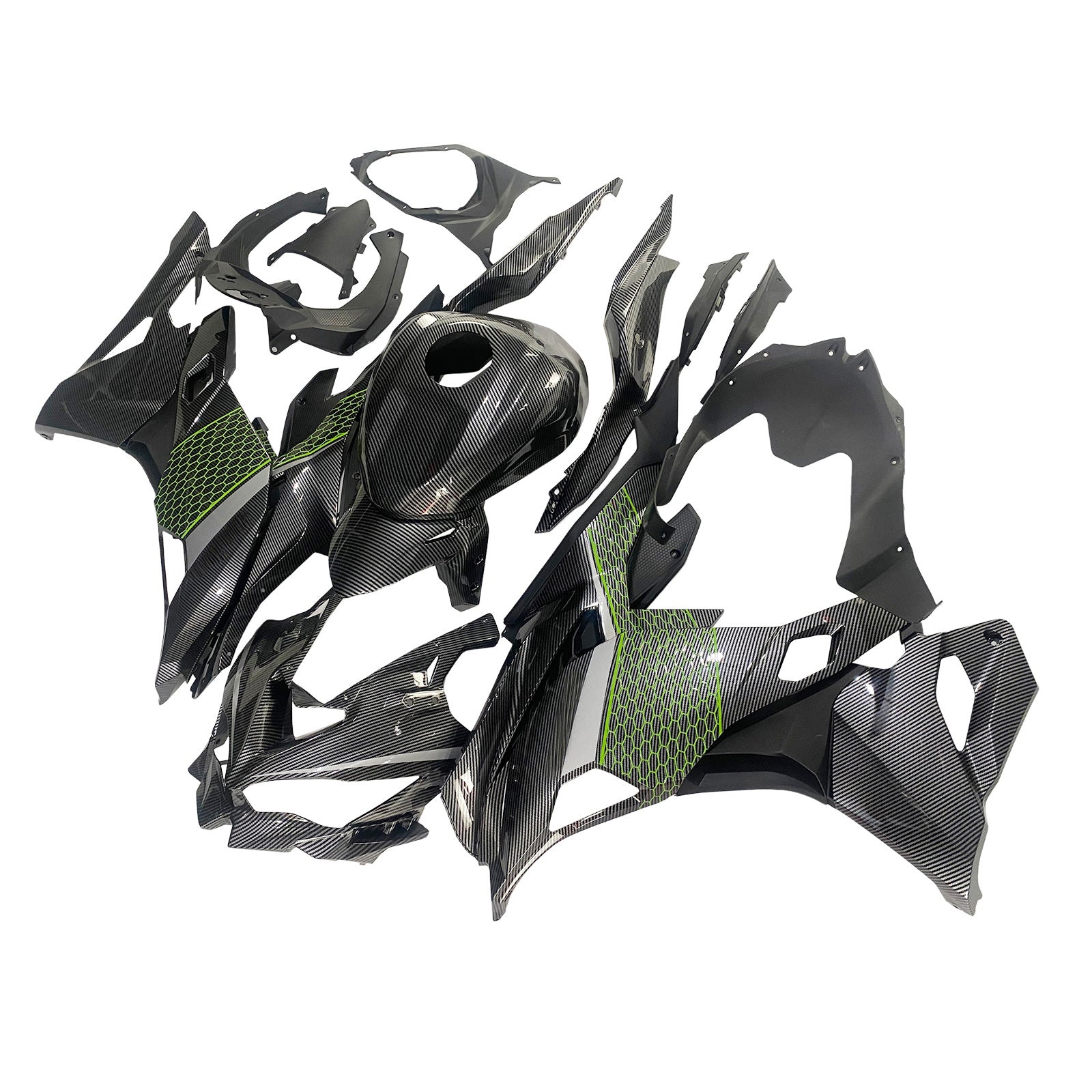 Amotopart 2019-2026 Kawasaki Ninja ZX25R ZX4R ZX4RR Carbon Fiber Fairing Kit
